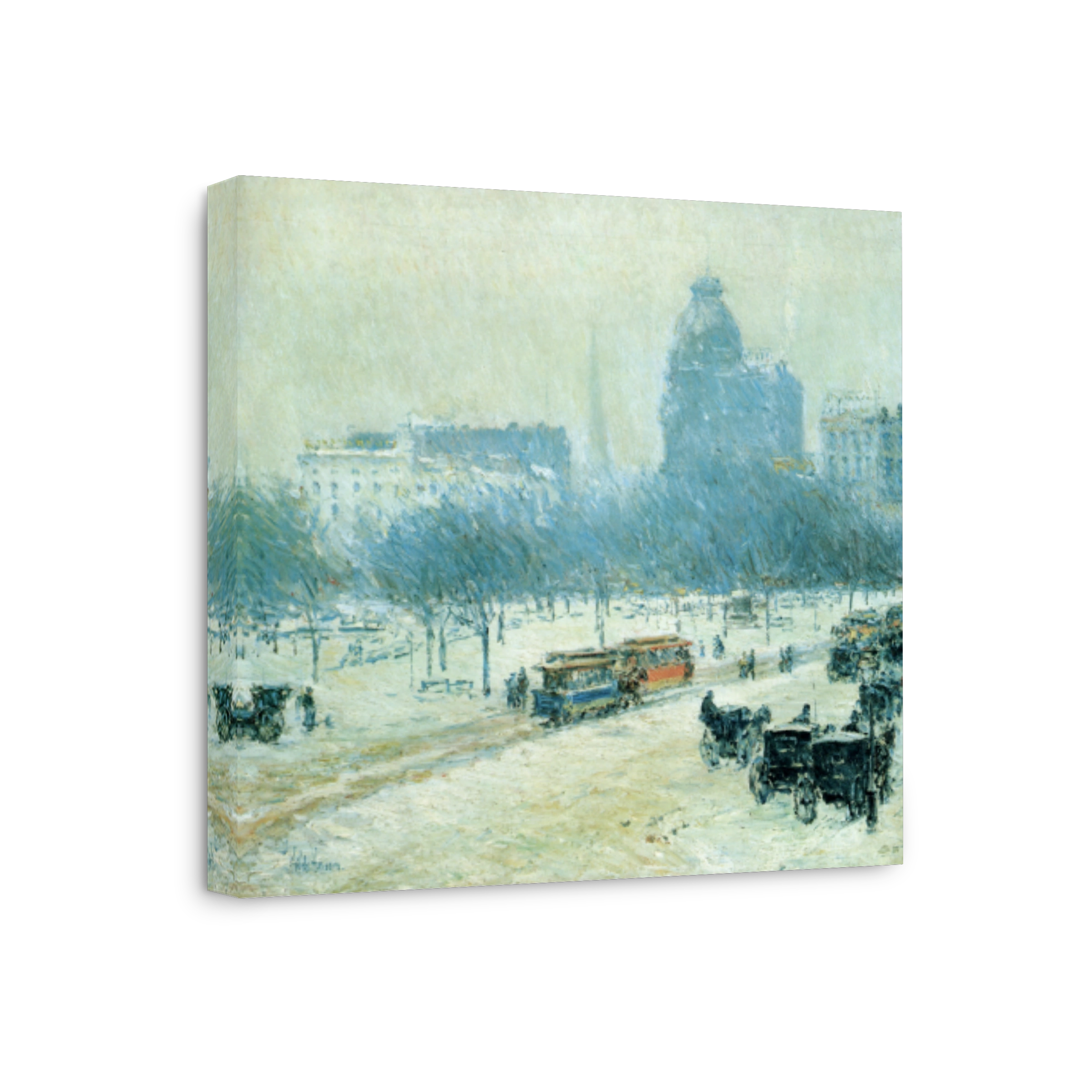 Hassam, Childe (1859 1935)   Winter In Union Square 1890s