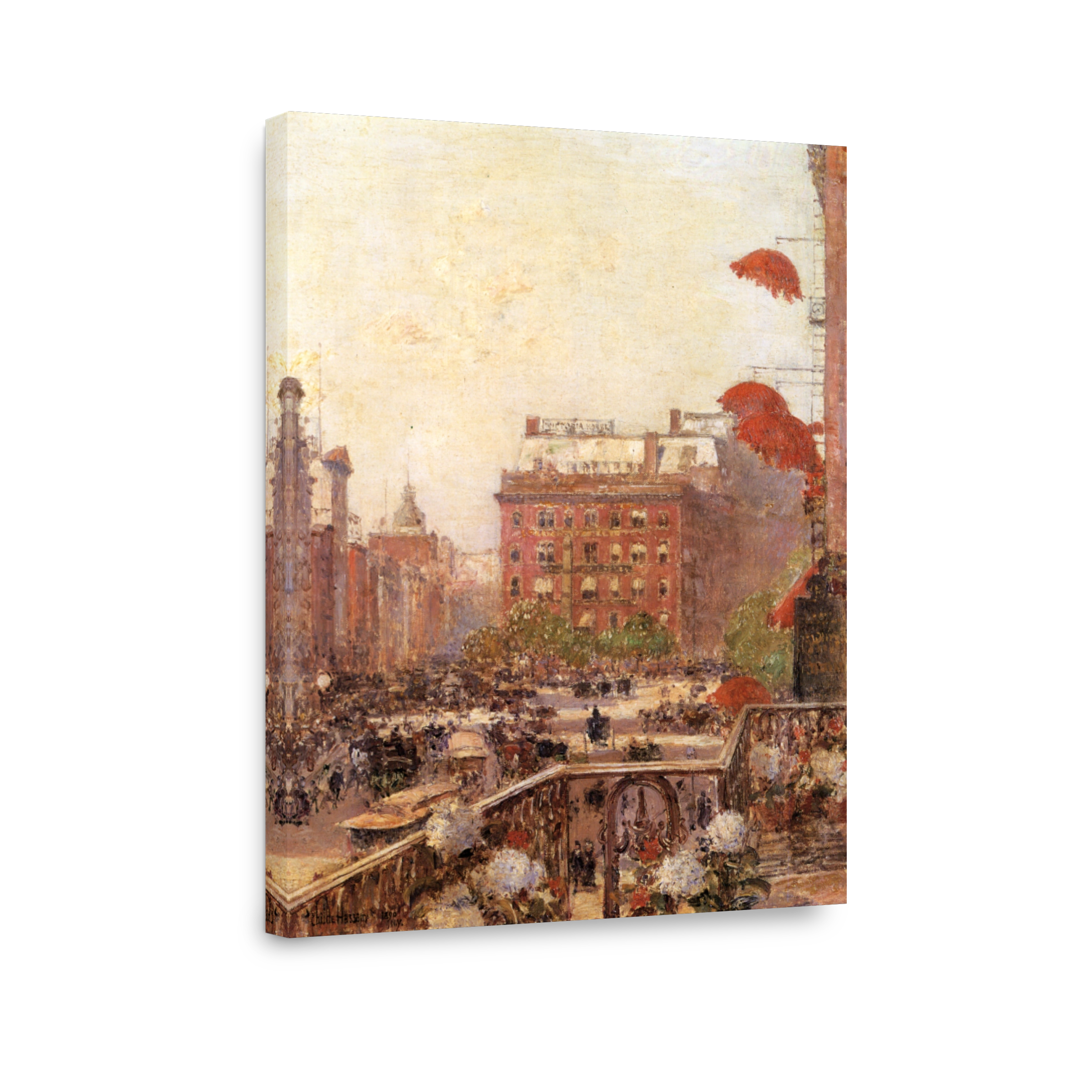 Hassam, Childe (1859 1935)   View Of Broadway & Fifth Ave 1890