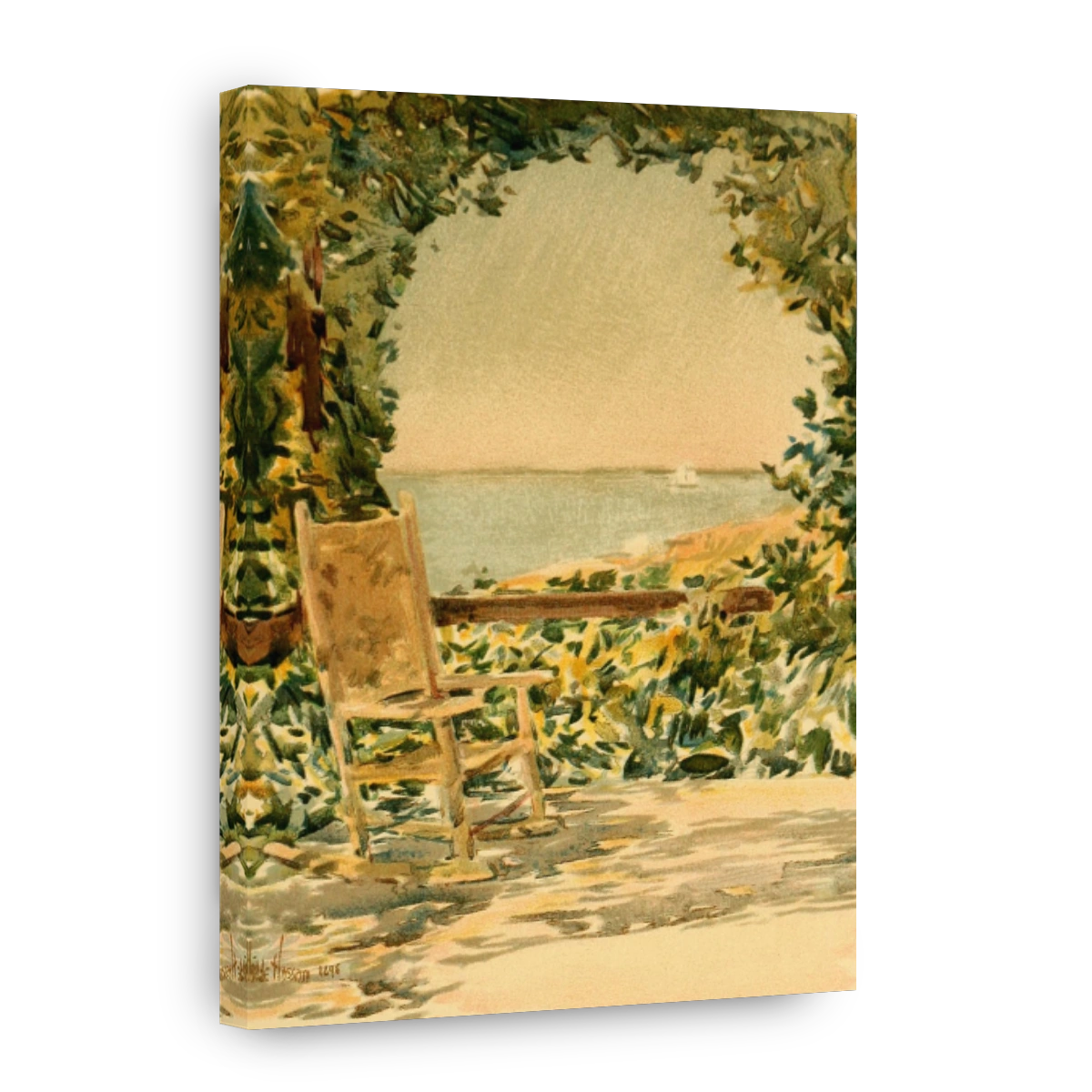 Hassam, Childe (1859 1935)   An Island Garden 1894   Sunny Chair