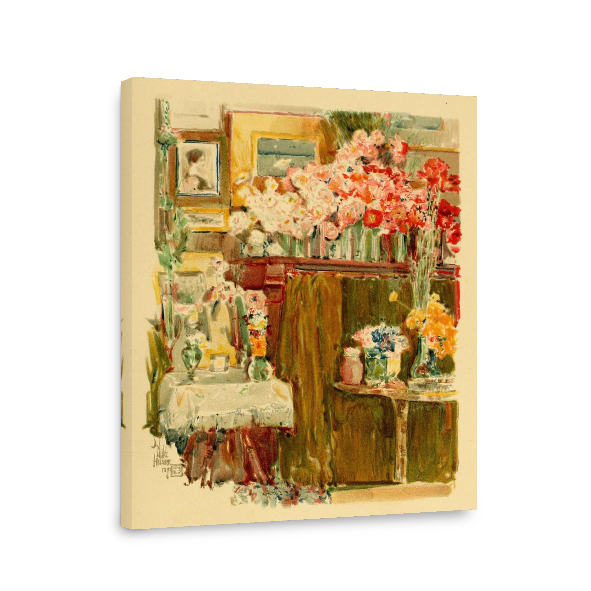 Hassam, Childe (1859 1935)   An Island Garden 1894   The Altar & Shrine