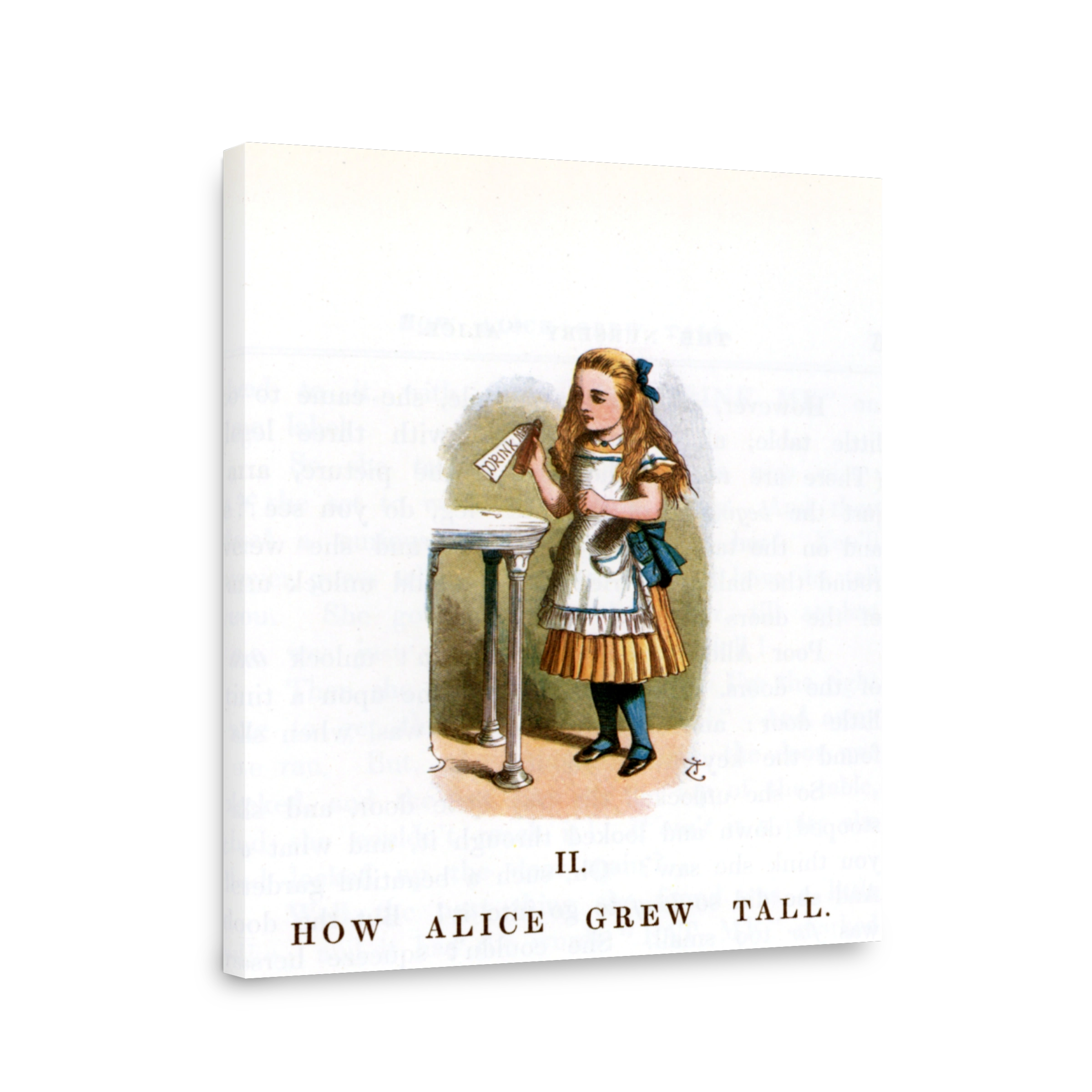 Tenniel, John (1820 1914)   The Nursery Alice 1890   How Alice Grew Tall