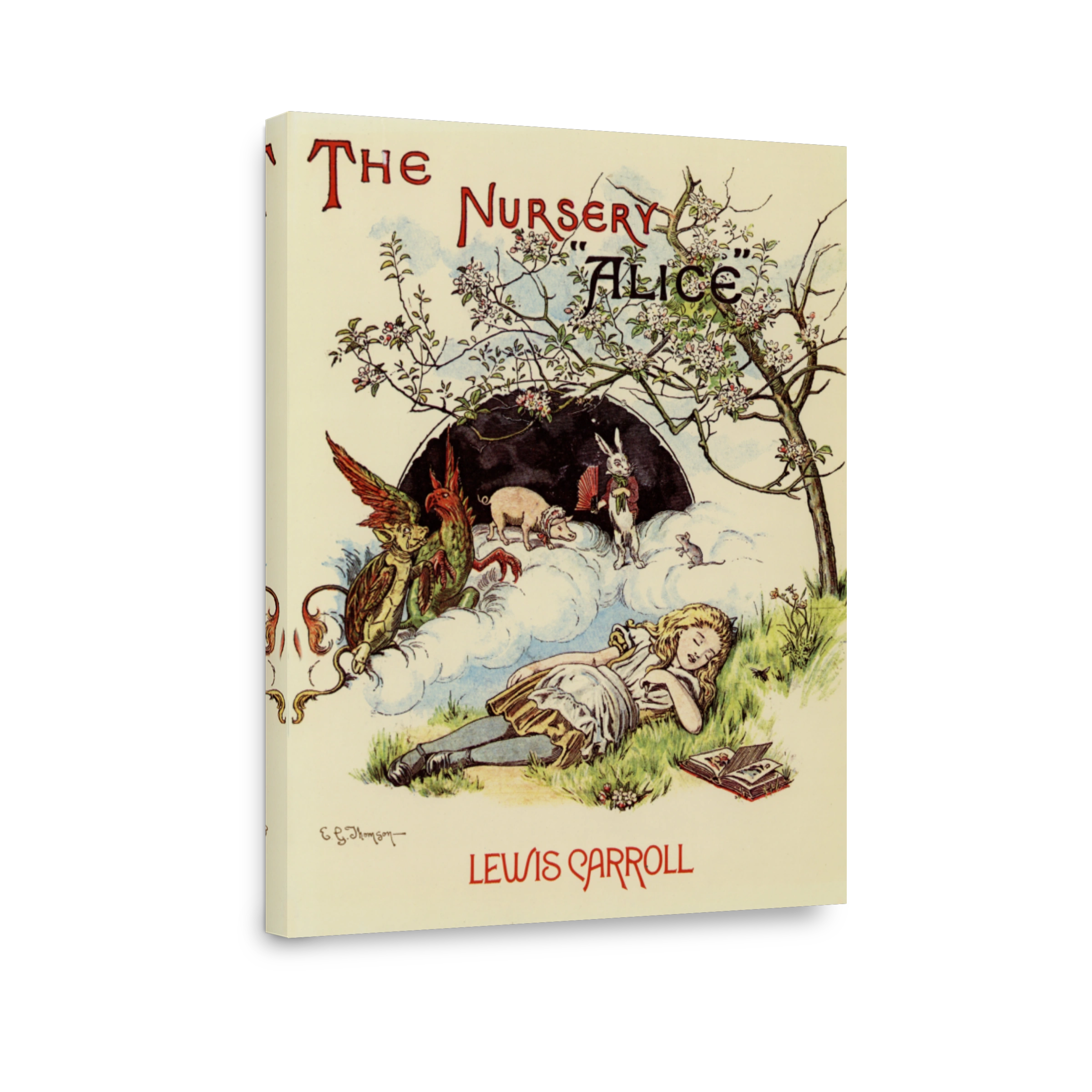 #thomson, E. Gertrude (1850 1929)   The Nursery Alice 1890   Front Cover