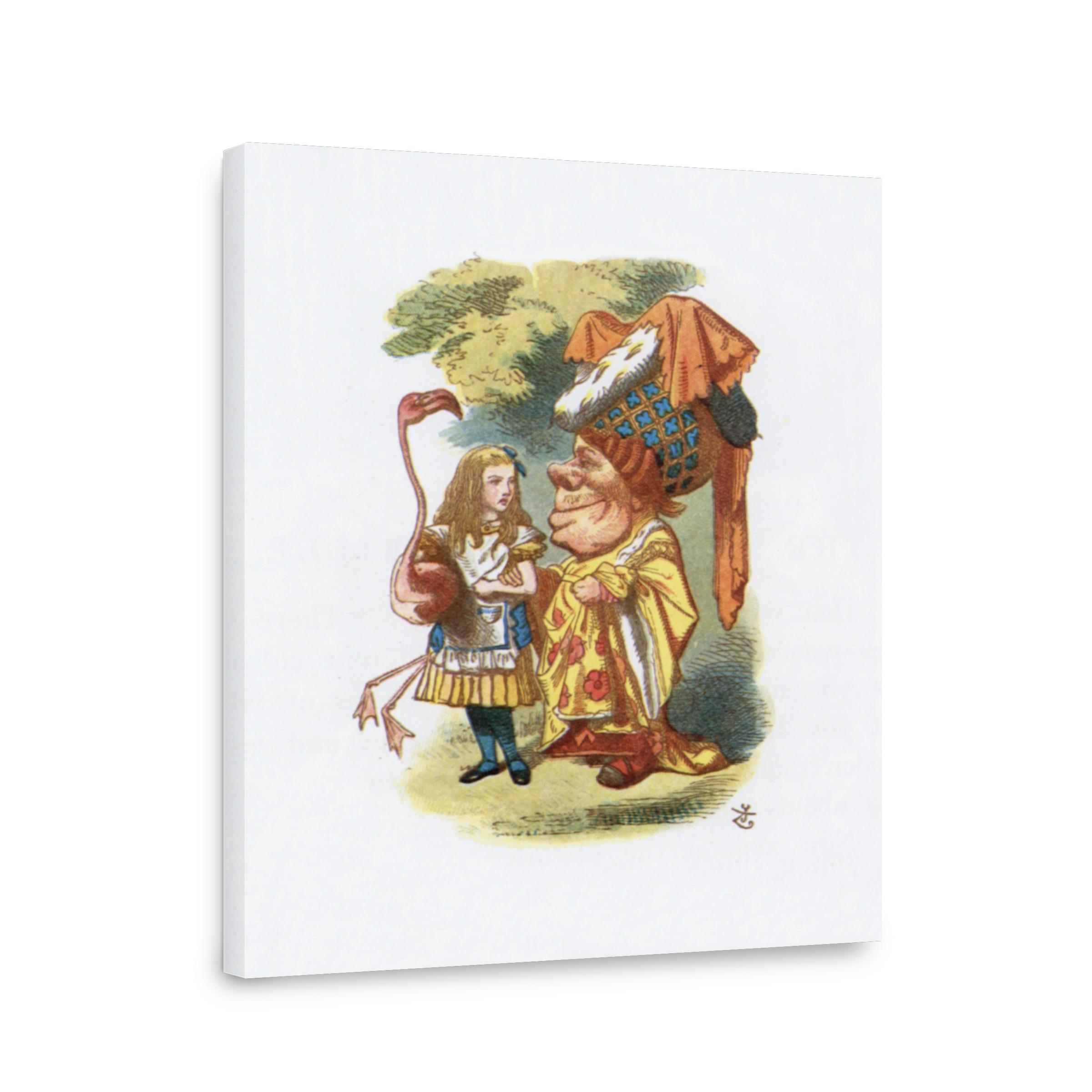 Tenniel, John (1820 1914)   The Nursery Alice 1890   Alice, The Duchess & The Flamingo