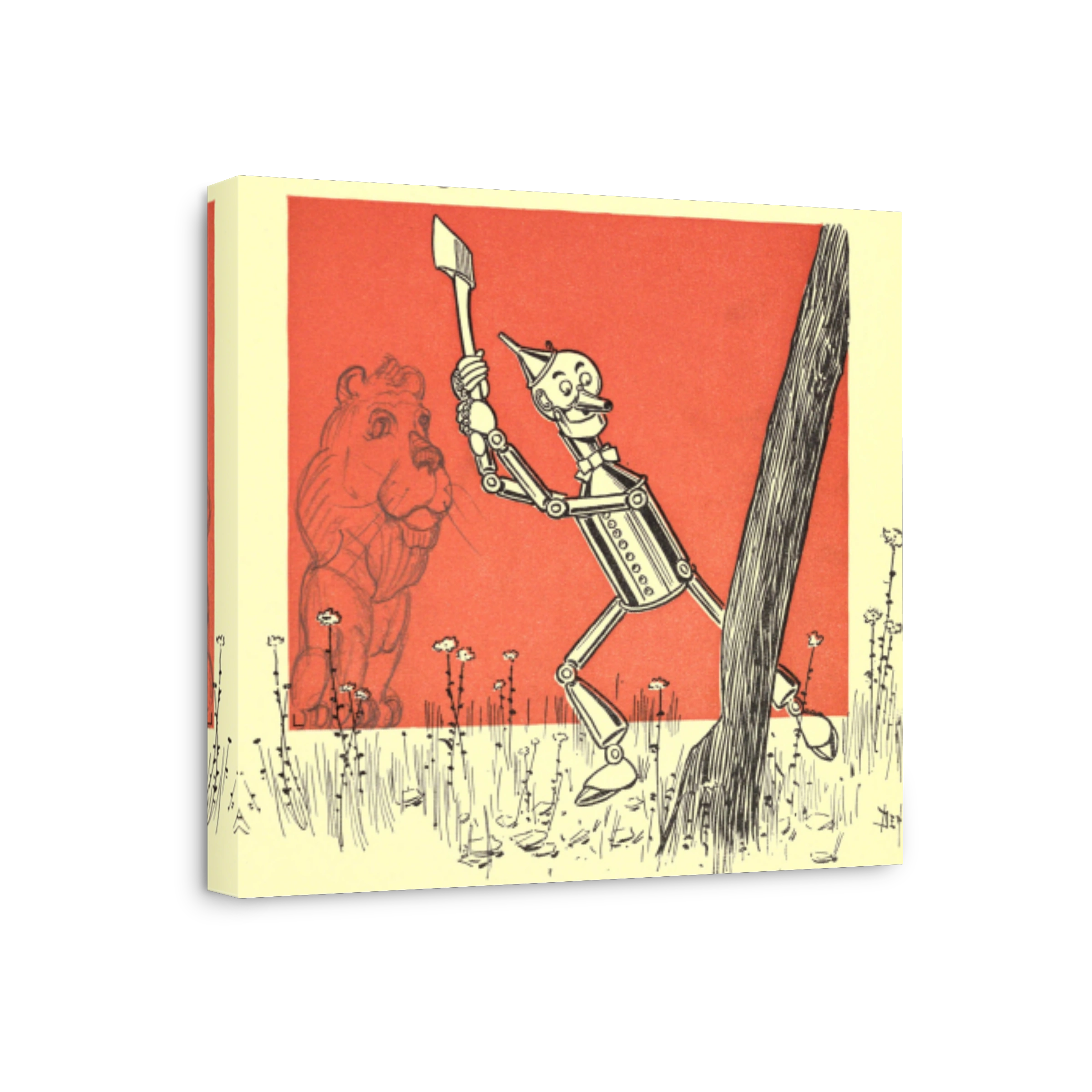 Denslow, W.w. (1856 1915)   Wonderful Wizard Of Oz 1900   Tin Woodman, Chopping