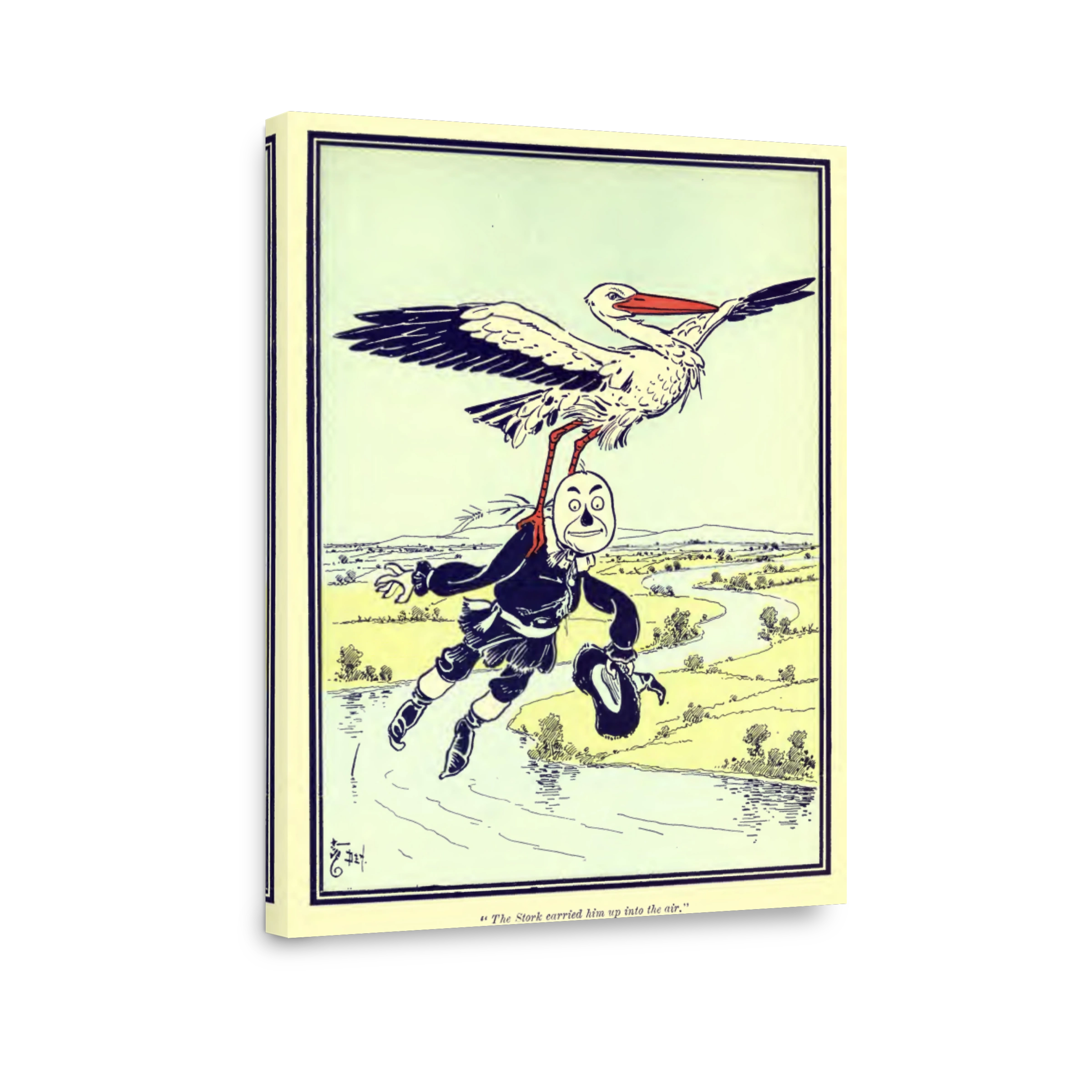 Denslow, W.w. (1856 1915)   Wonderful Wizard Of Oz 1900   Scarecrow & Stork