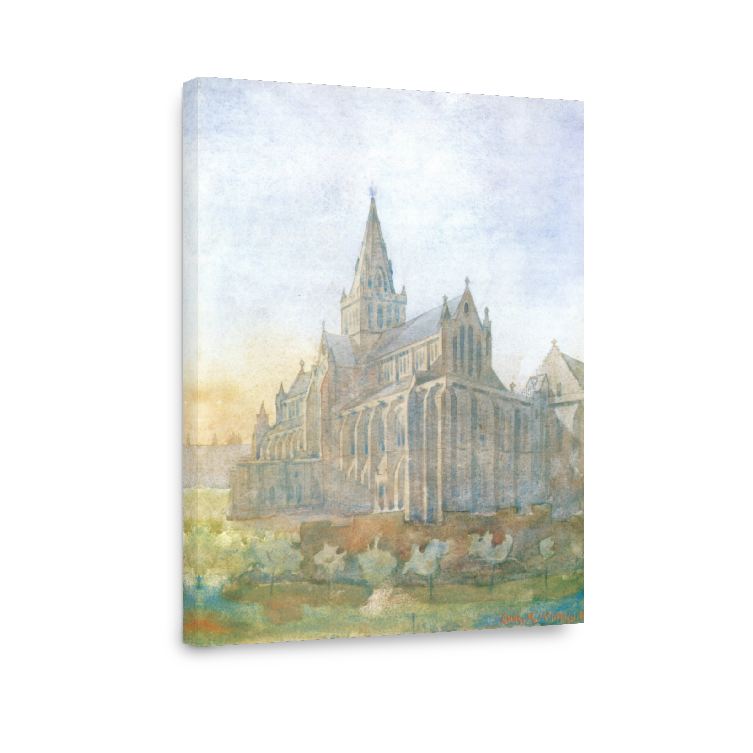 Mackintosh, Charles R (1868 1928)   Glasgow Cathedral At Sunset 1890