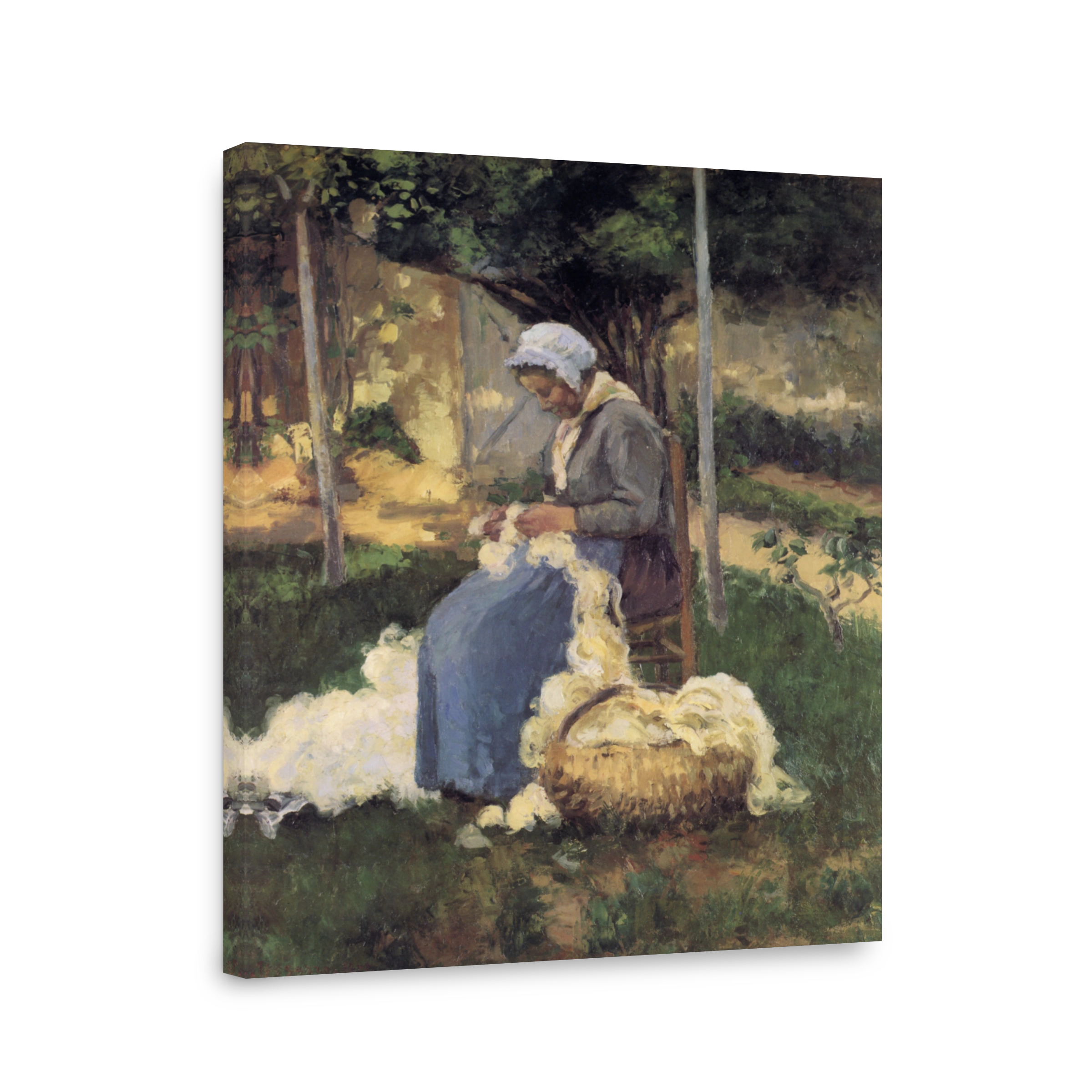 Pissarro, C. (1830 1903)   Peasant Untangling Wool 1875