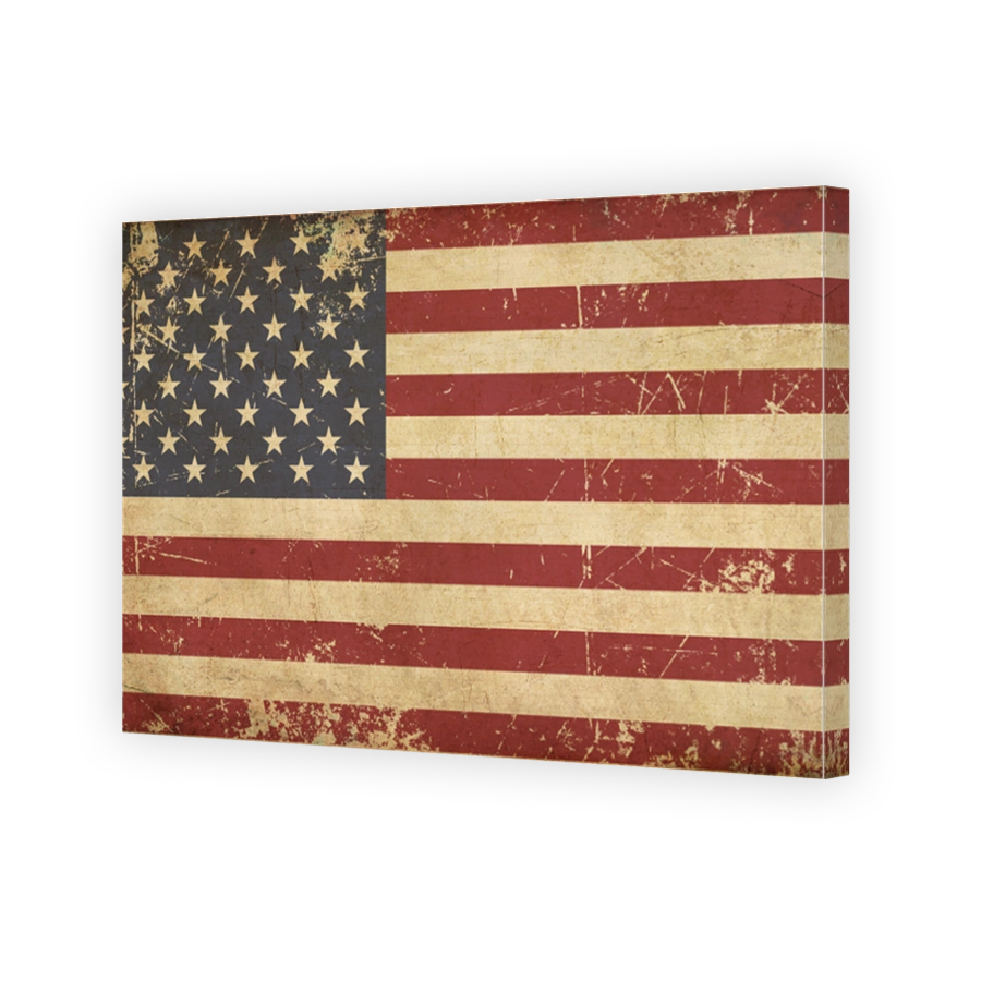 USA Aged Flat Flag