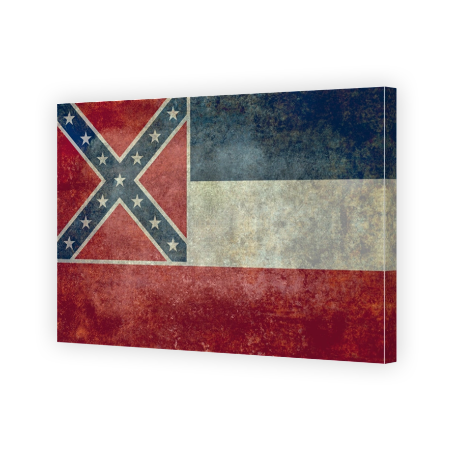 Mississippi State flag distressed version