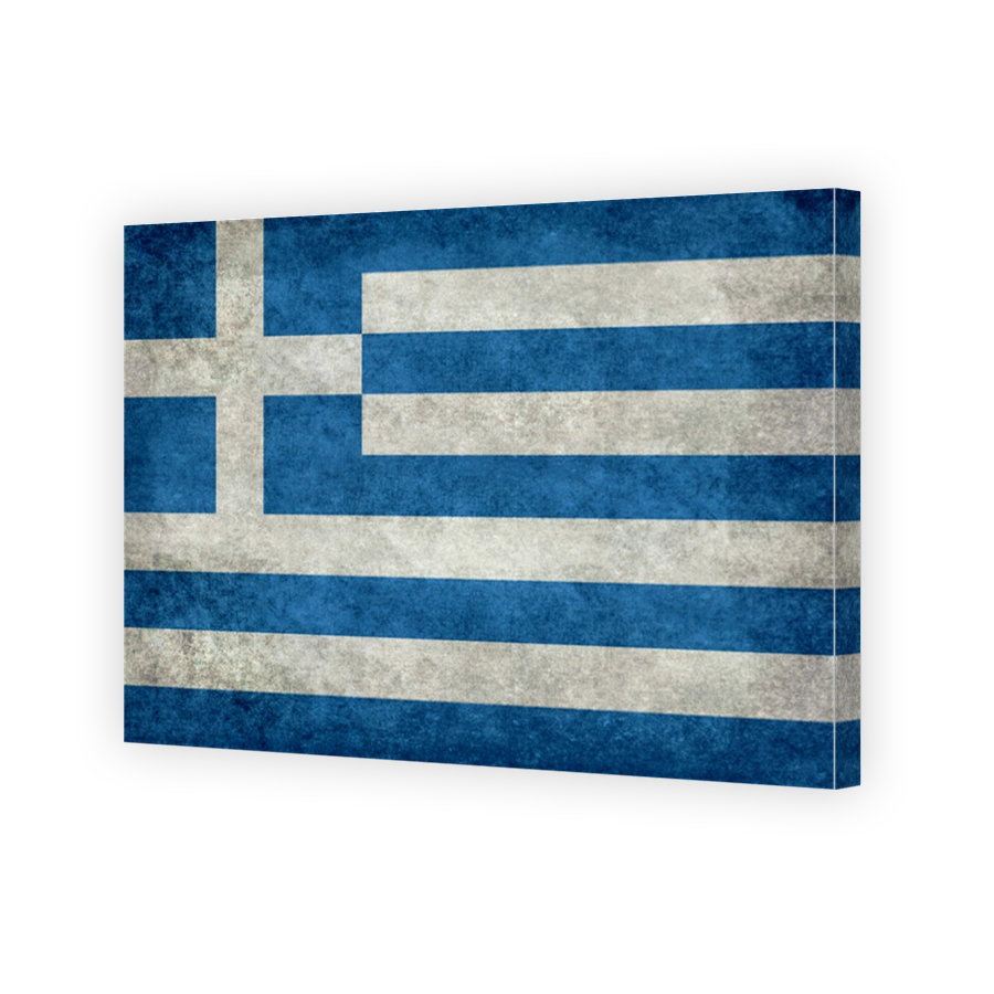 Flag of Greece, stone textured