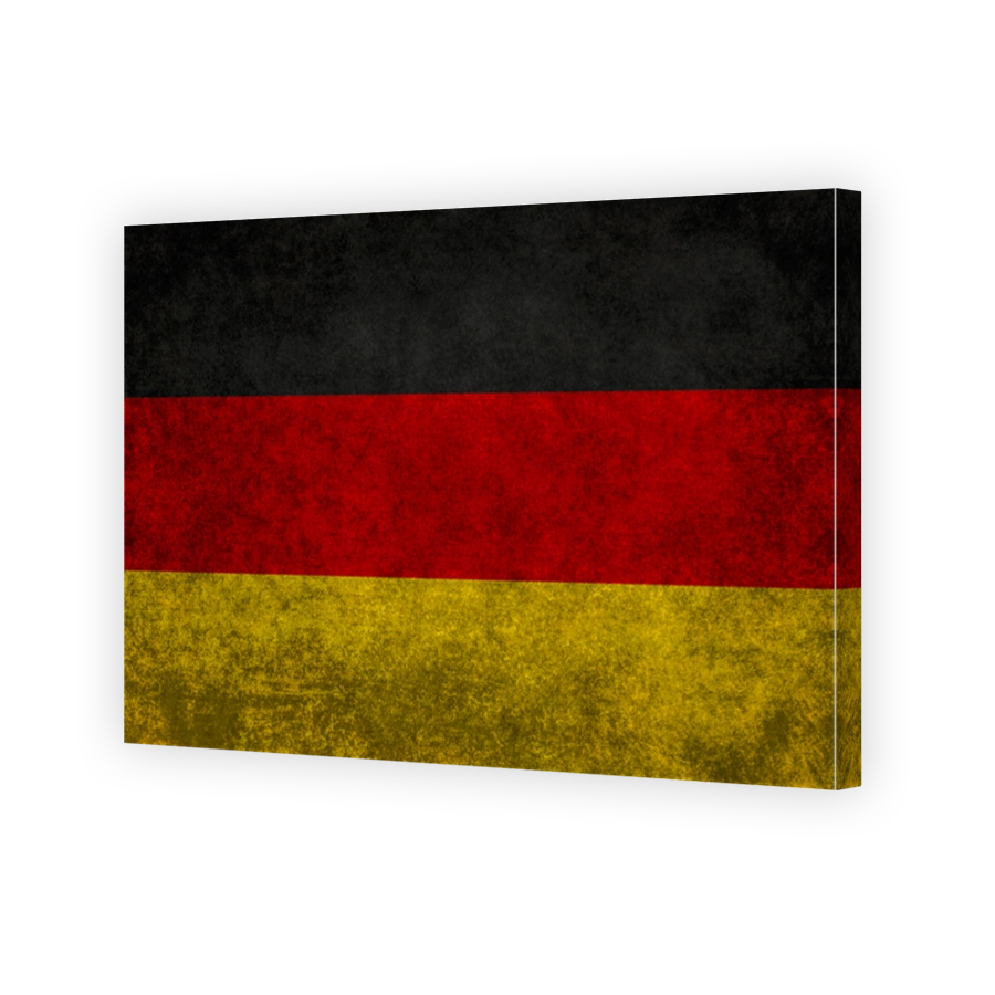 National Flag of Germany with Vintage treatment