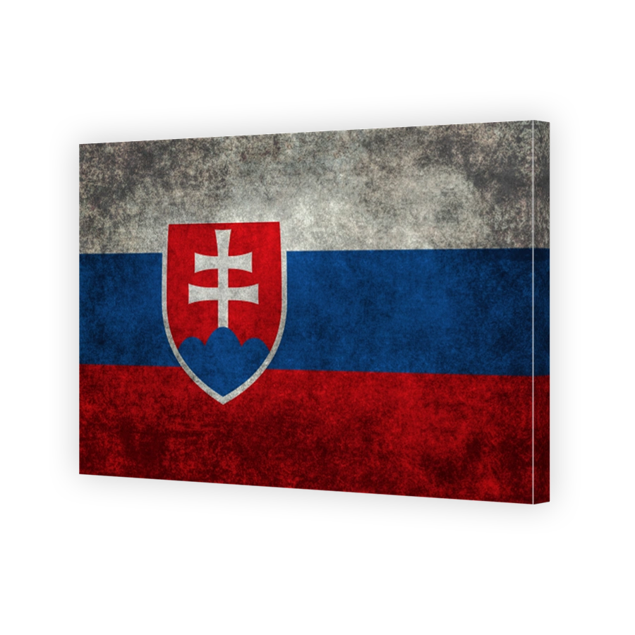 Flag of Slovakia with textured treatment