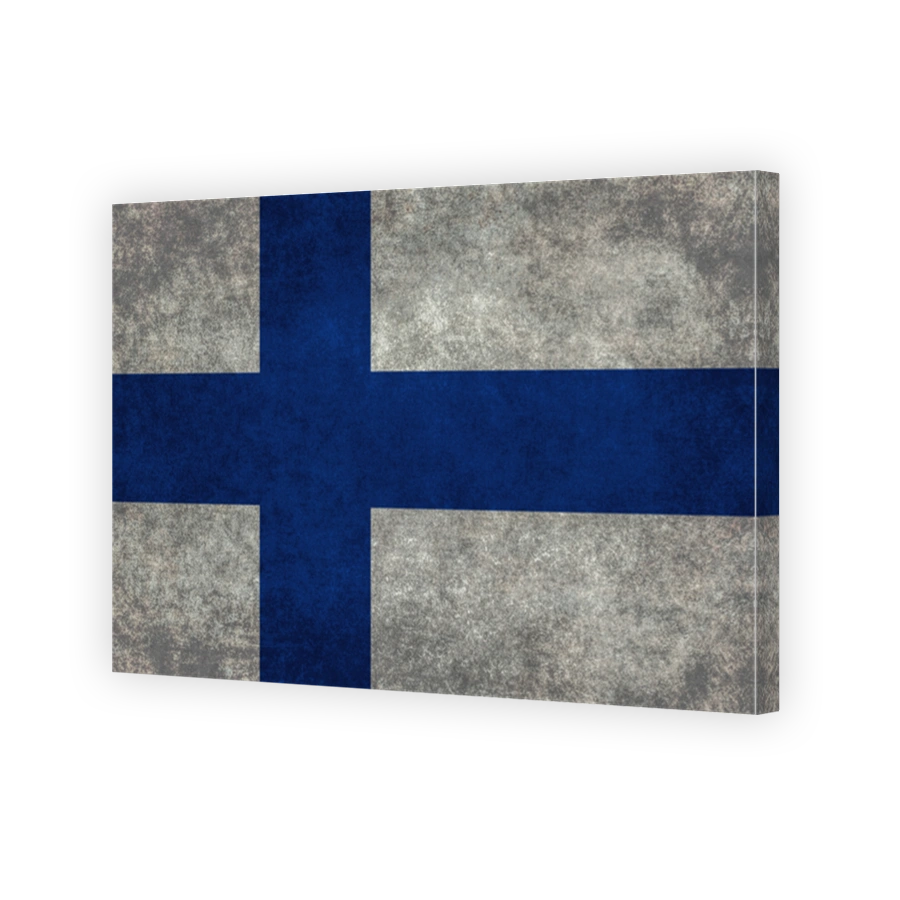 Flag of Finland with textured treatment