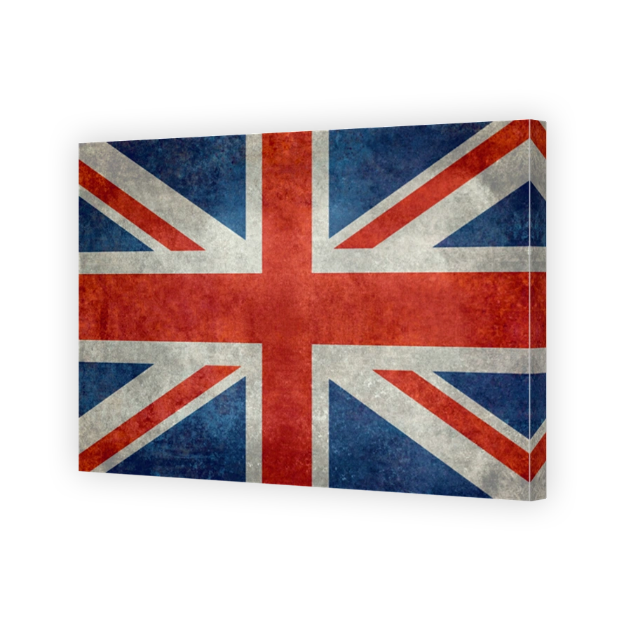 National flag of the United Kingdom with retro treatment