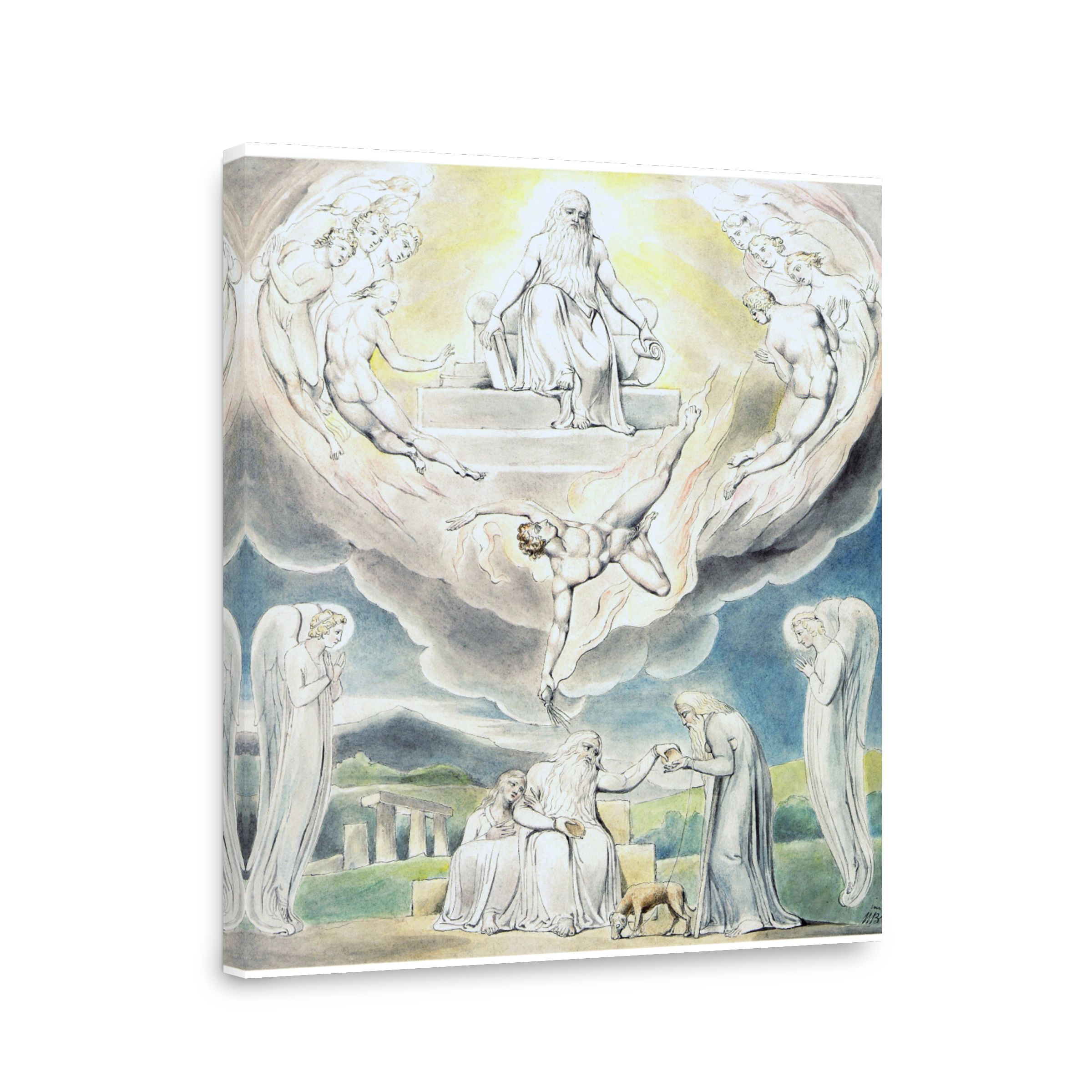 William Blake Satan Going Forth From The Presence Of The Lord