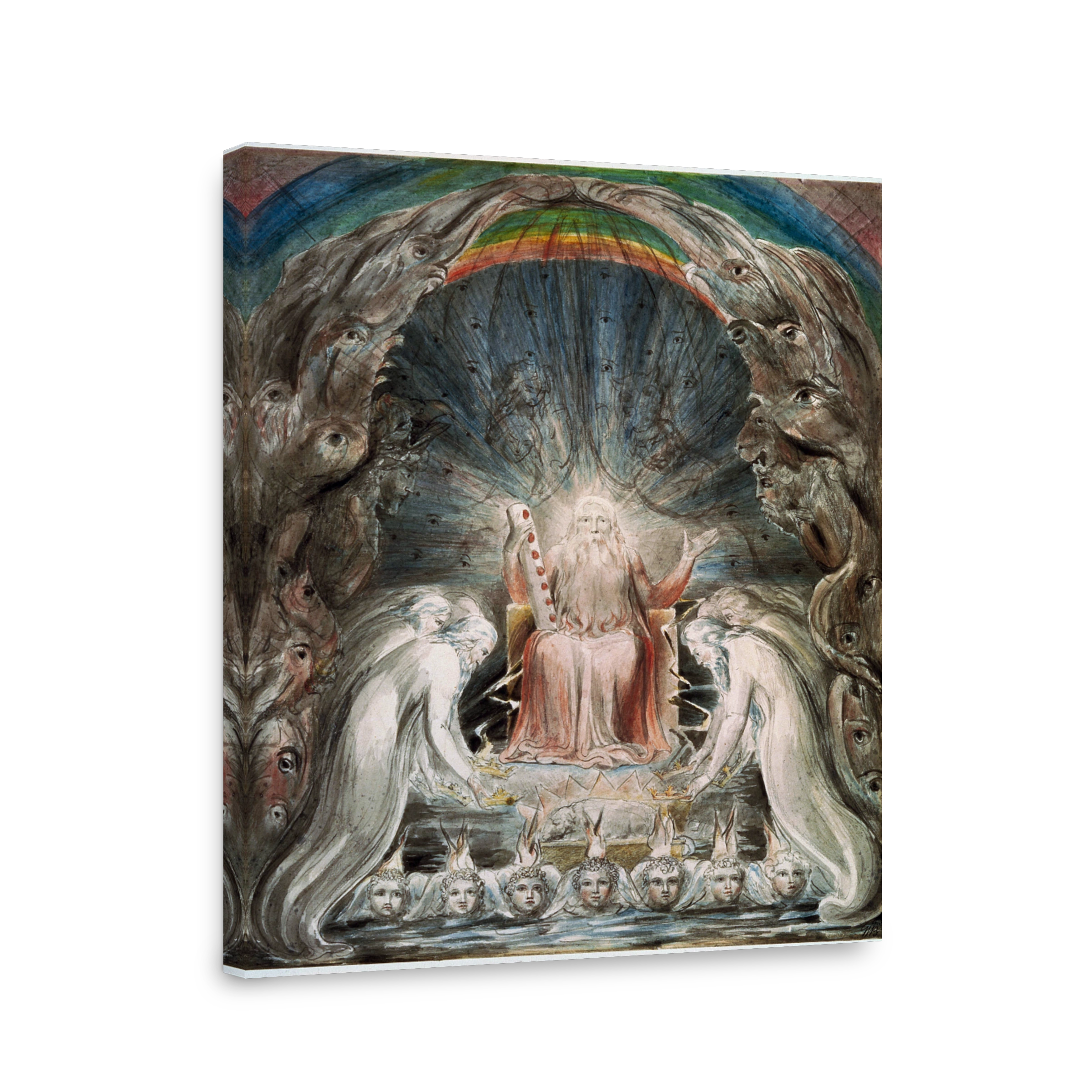 The Four And Twenty Elders Casting Their Crowns Before The Divine Throne
