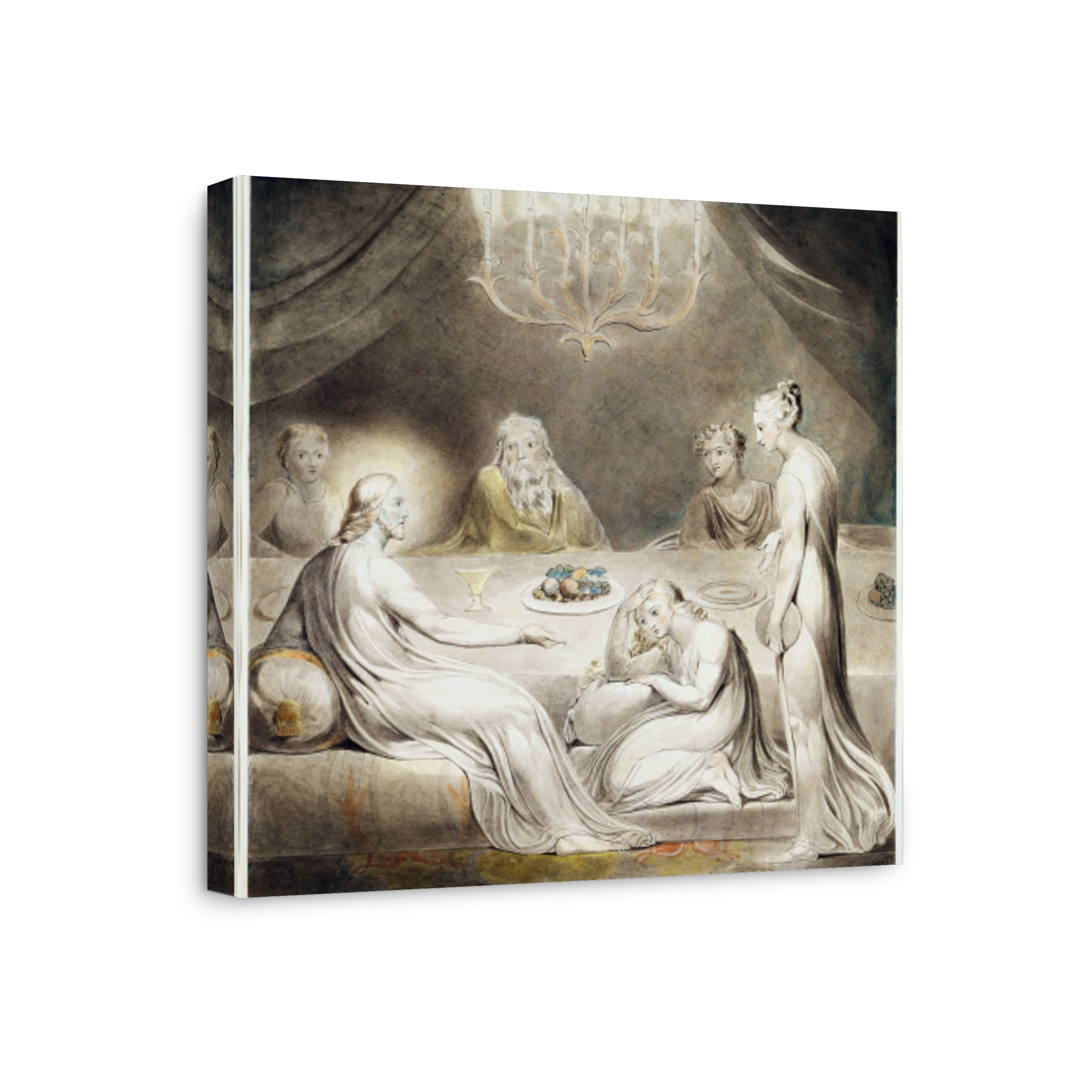Christ In The House Of Martha And Mary But Martha Was Cumbered About Much Serving