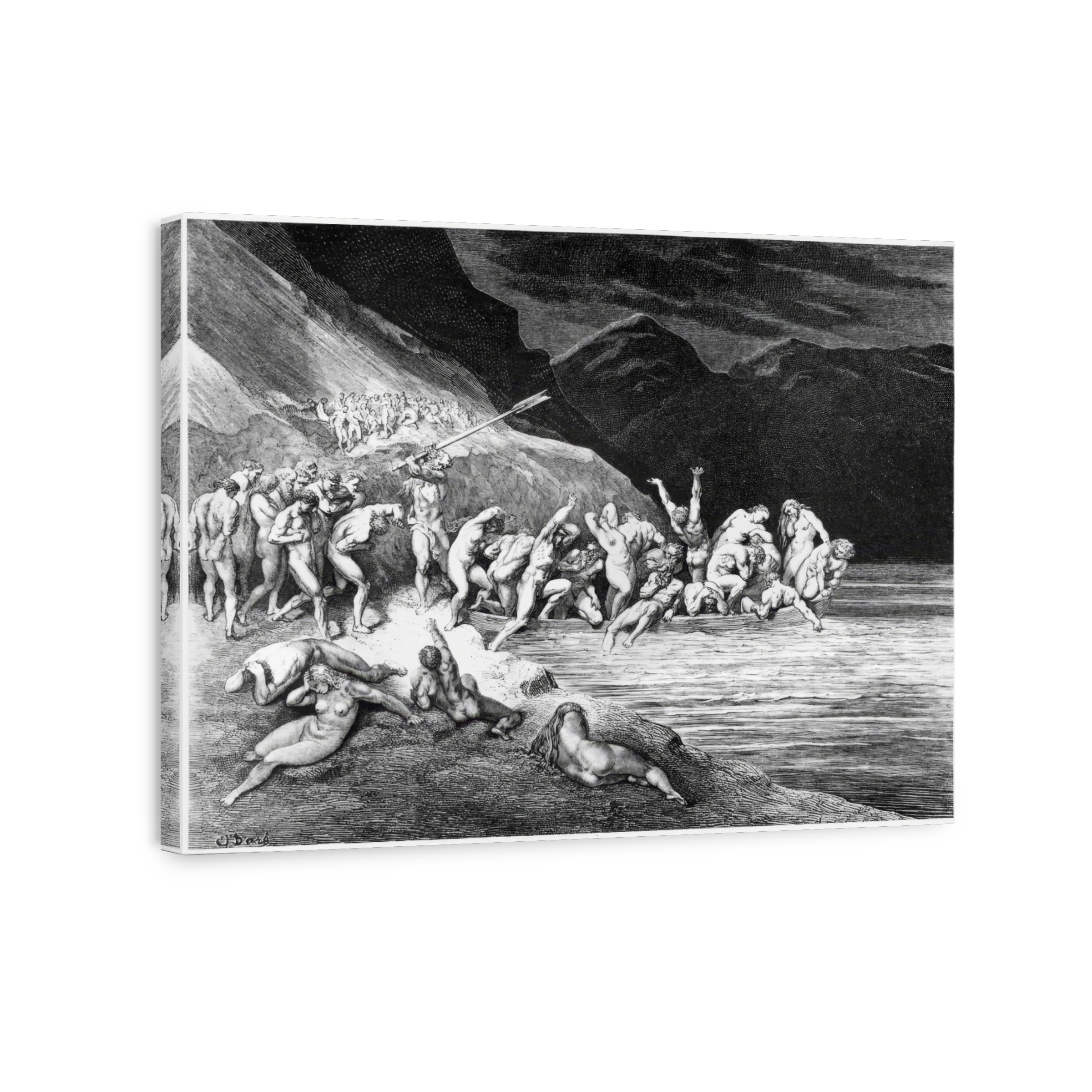 Gustave Dore Charon Illustration From The Divine Comedy