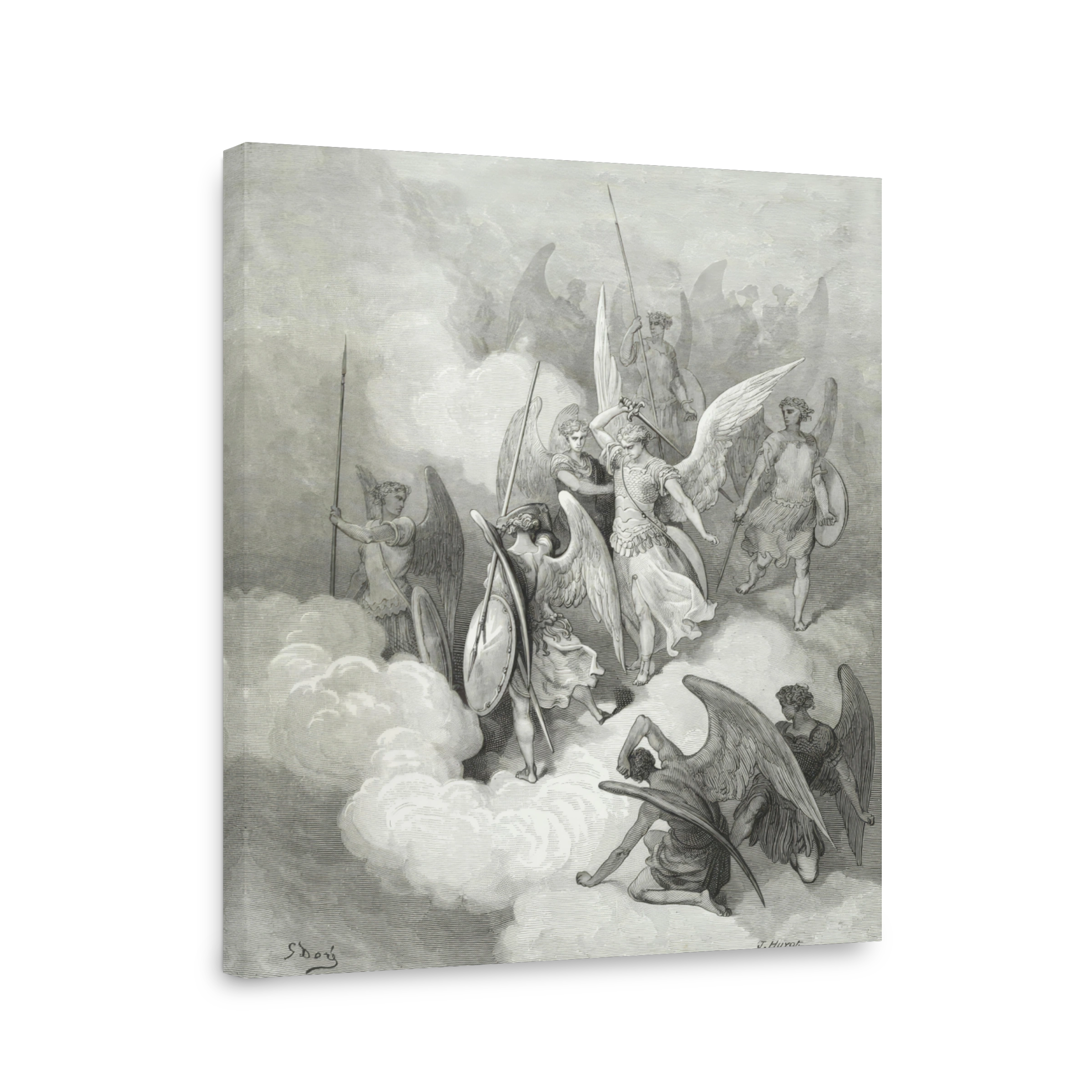 Gustave Dore Abdiel And Satan From Paradise Lost