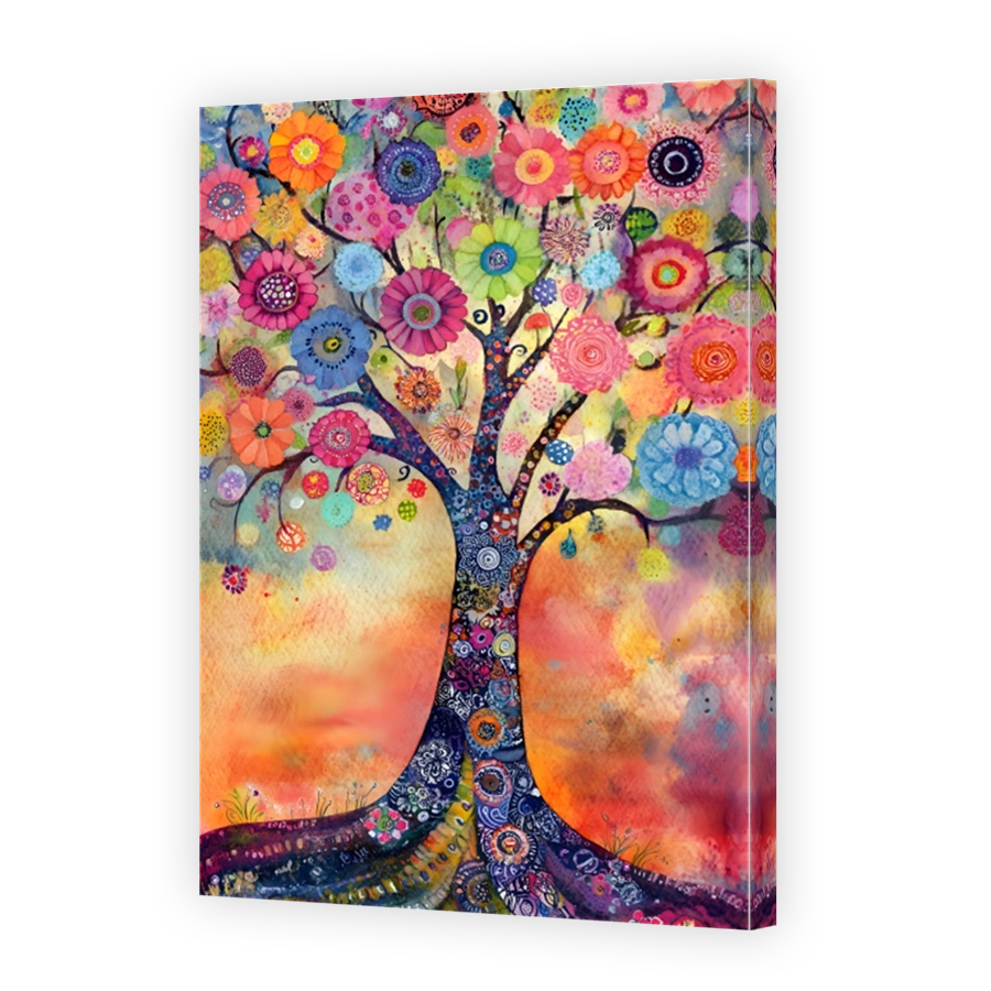 Vibrant Whimsical Tree of Life