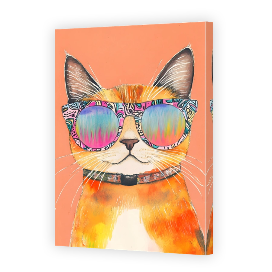 Cool Cat Wearing Funky Sunglasses