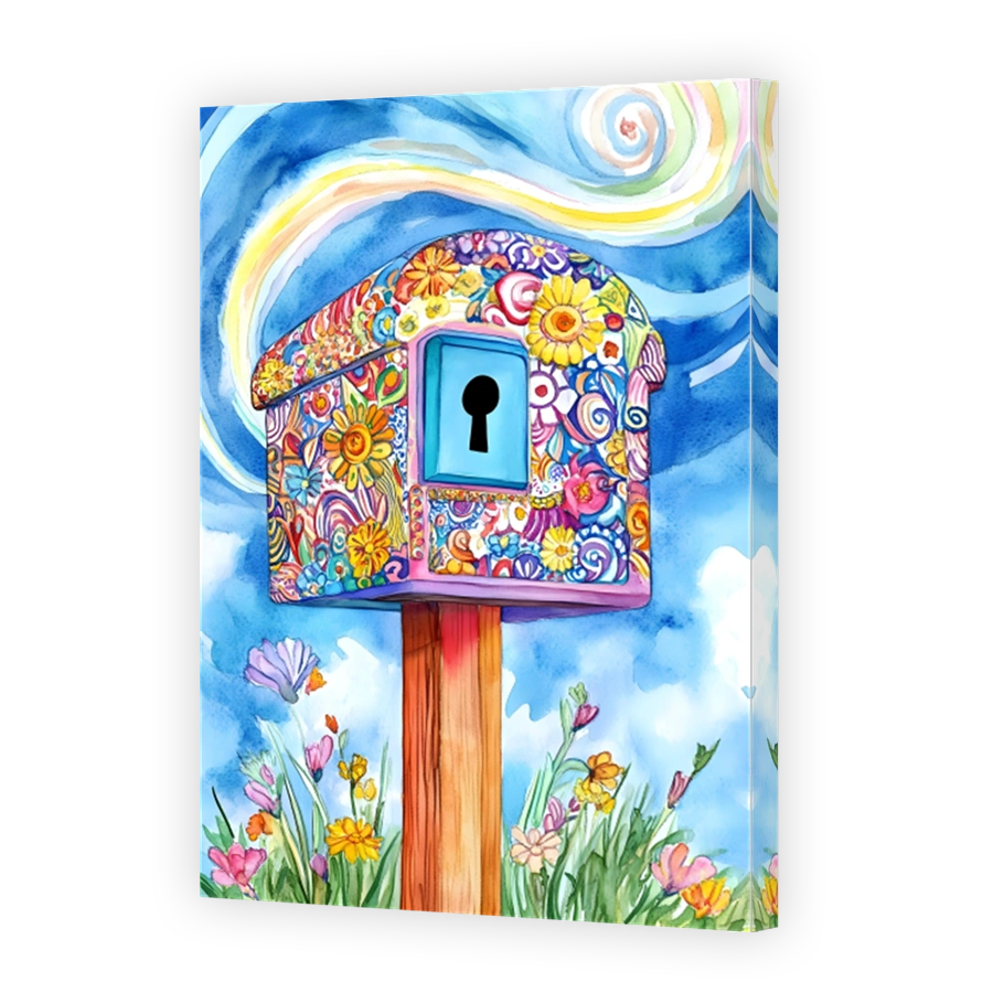 Whimsical Watercolour Birdhouse