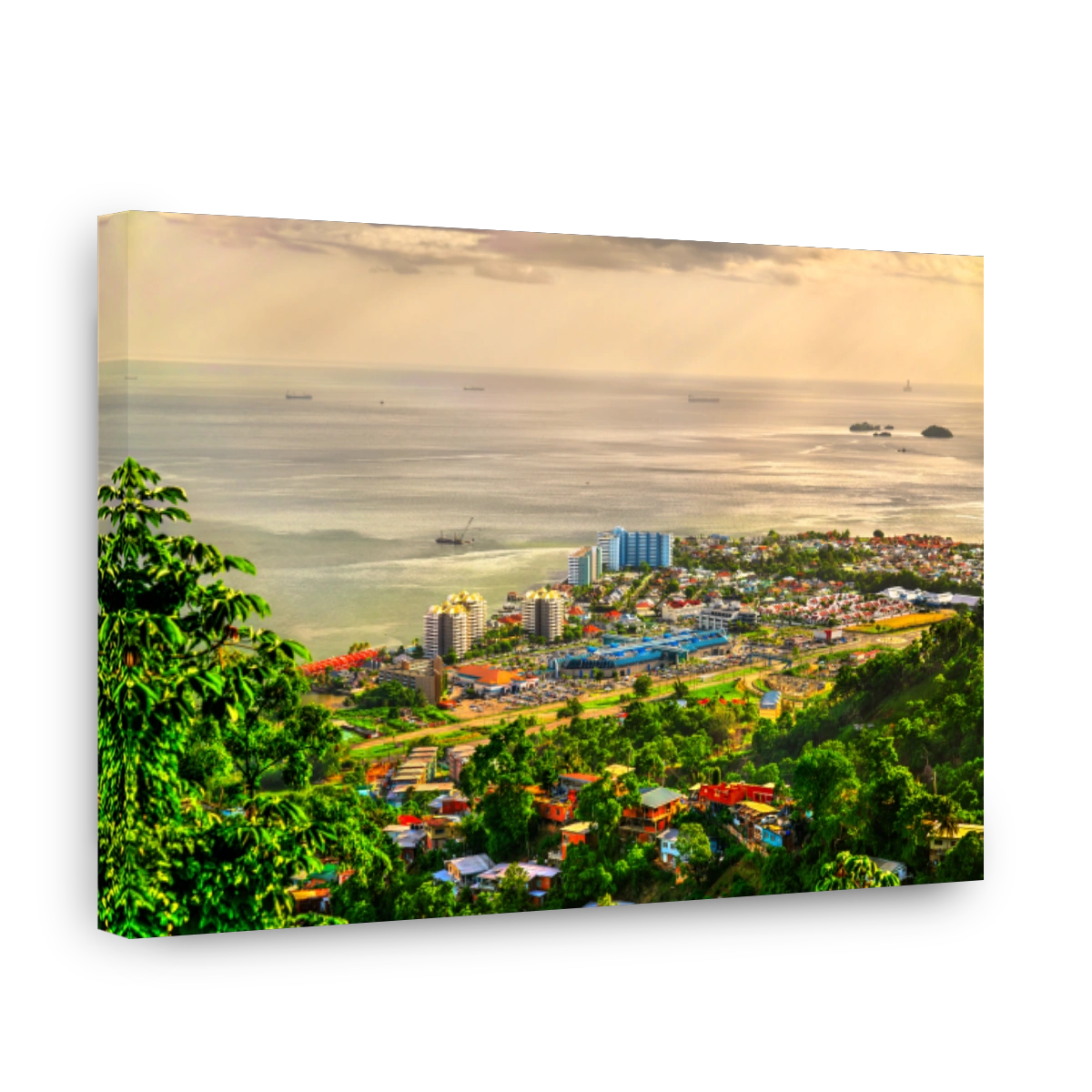 Gulf of Paria shore at Port of Spain, Trinidad and Tobago