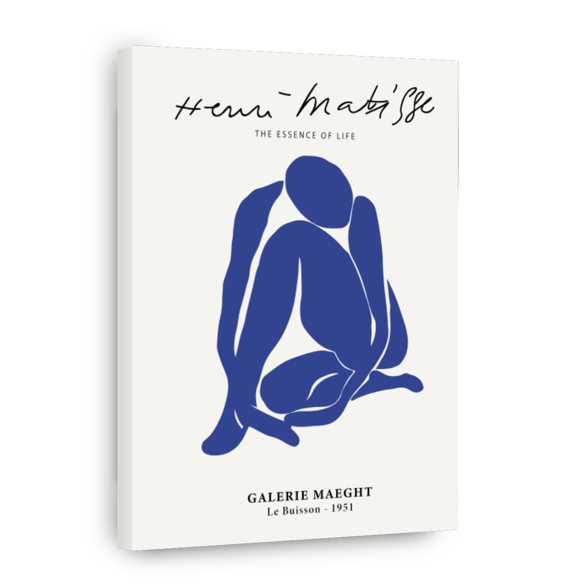 Blue Nude Figure Art Print