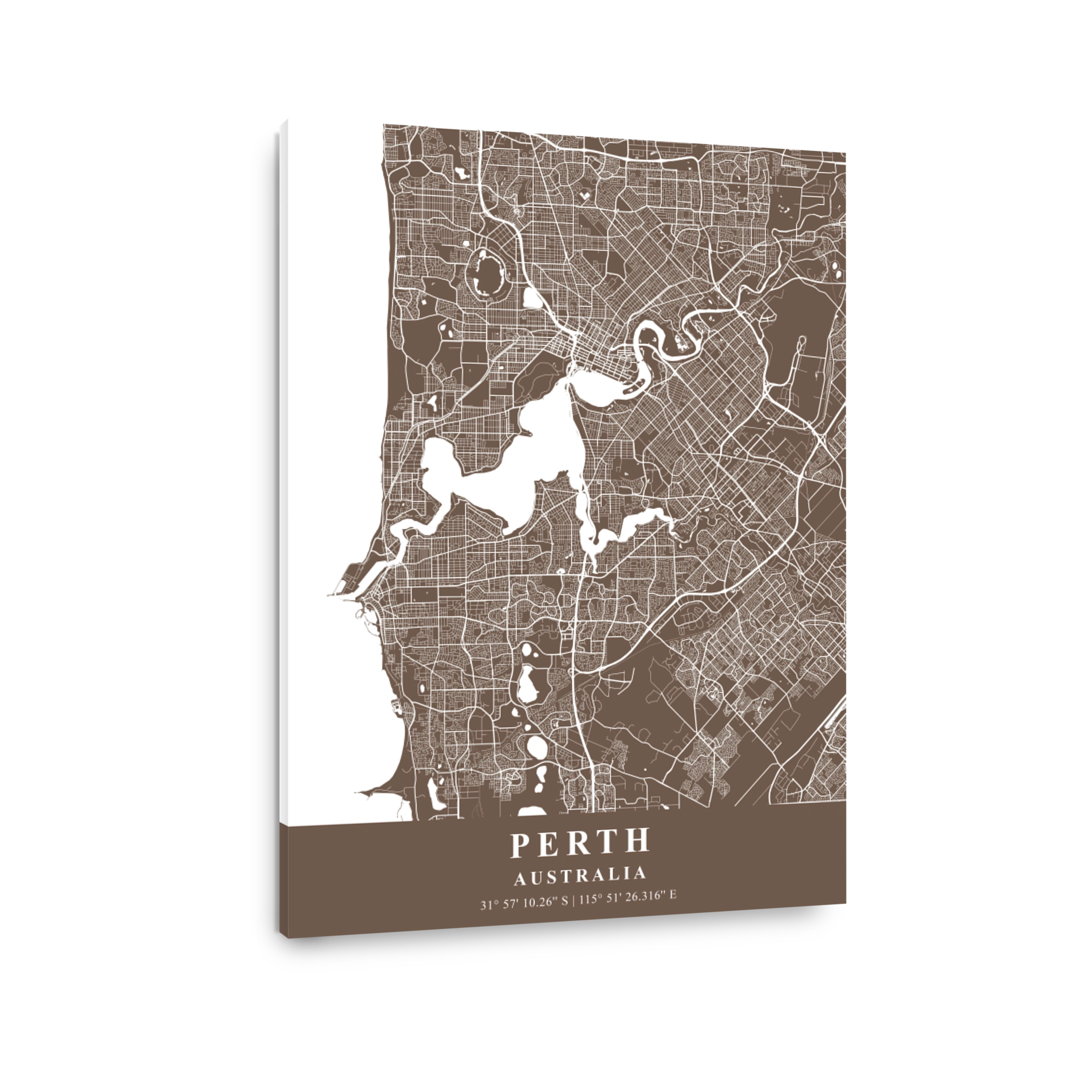 Perth   Australia  Bean Plane Map
