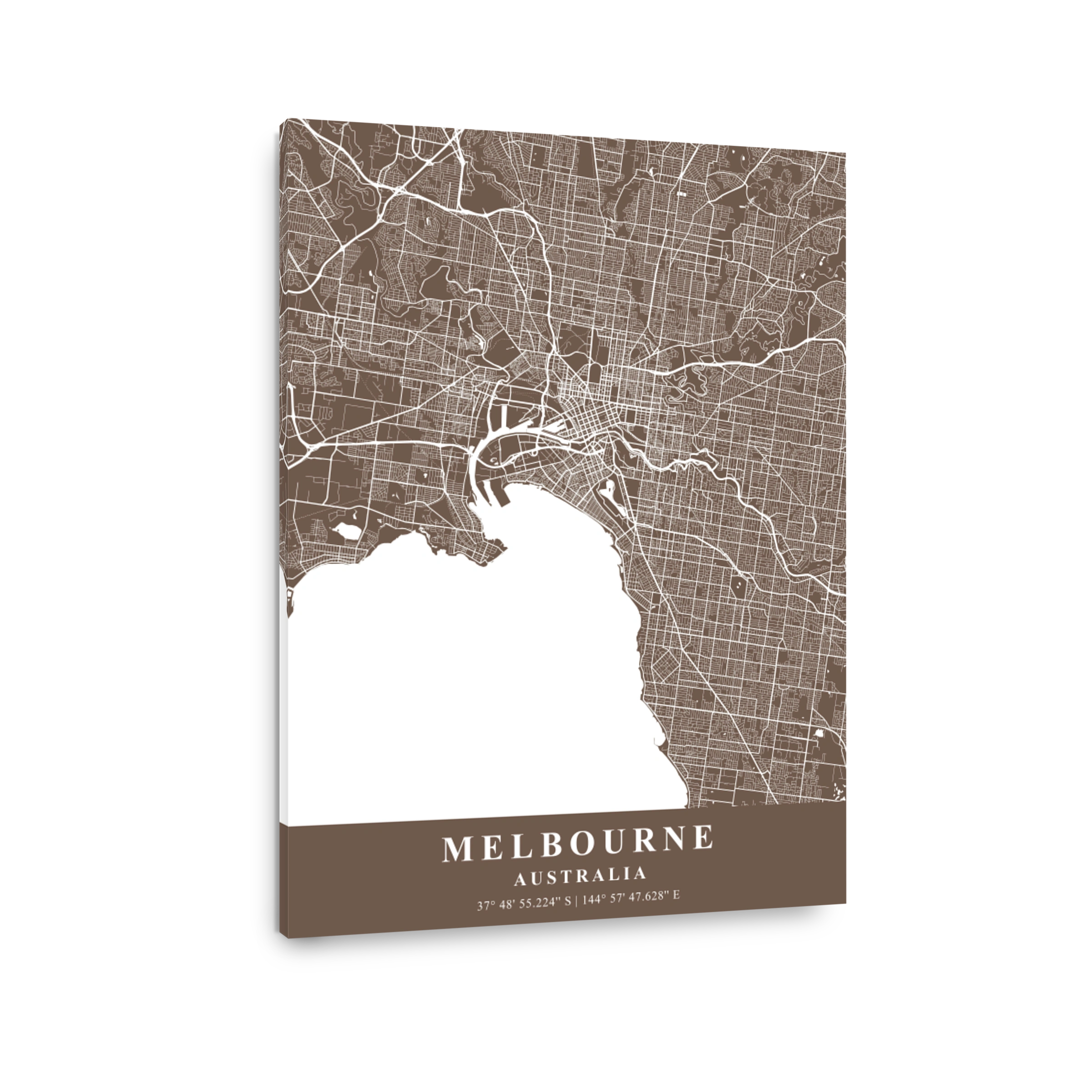 Melbourne   Australia  Bean Plane Map