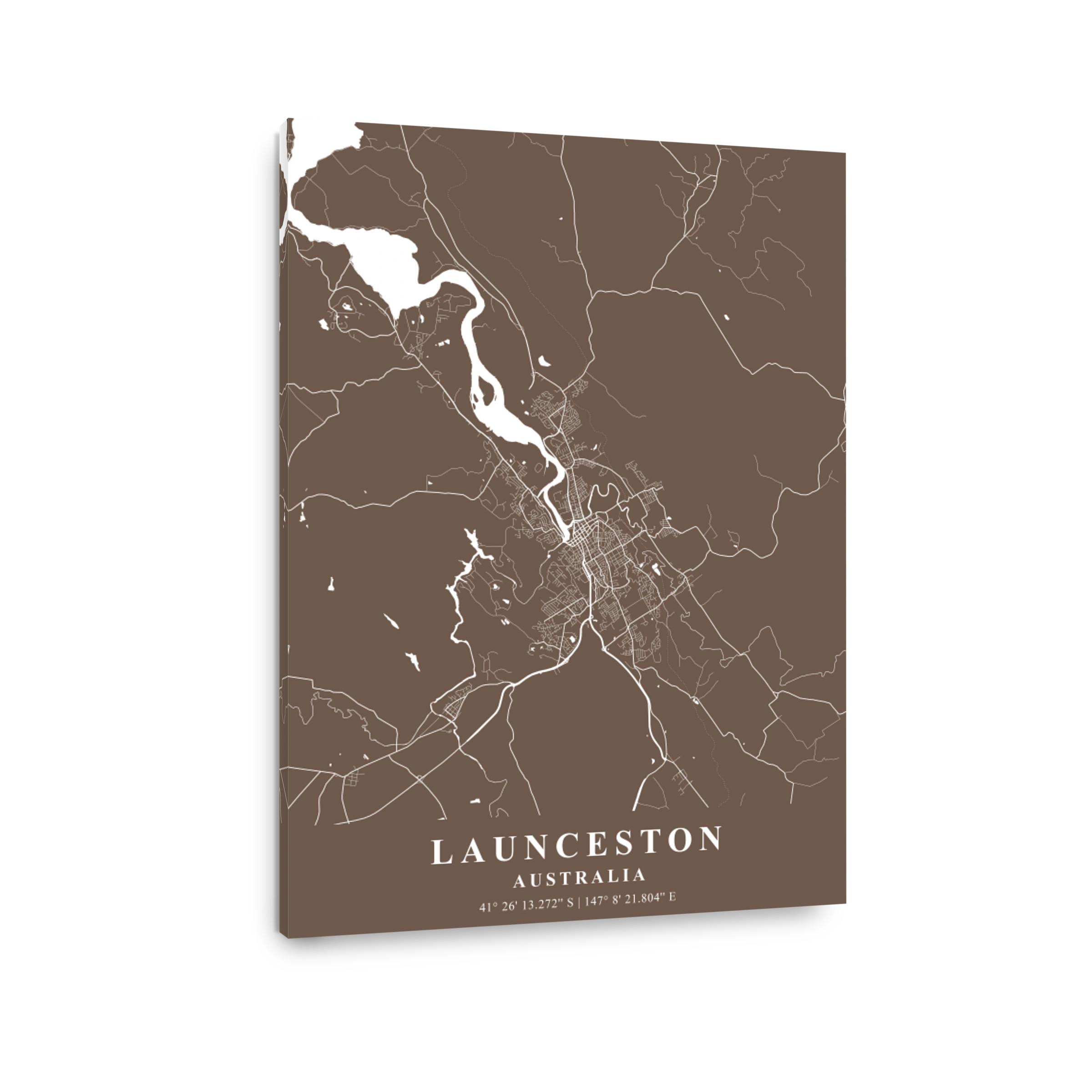 Launceston Australia  Bean Plane Map
