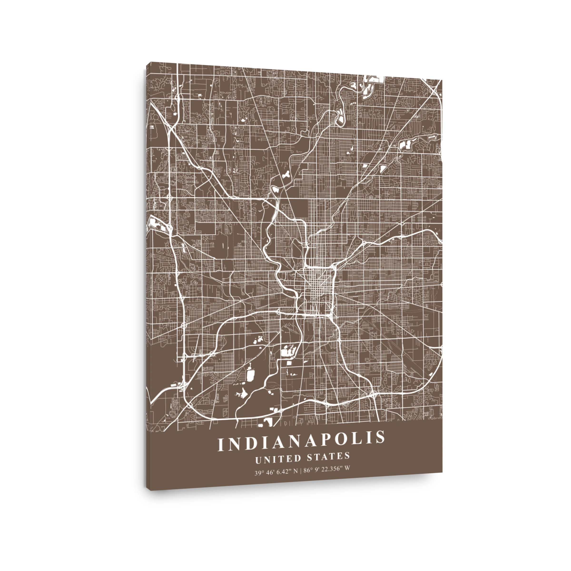 Indianapolis   United States  Bean Plane Map