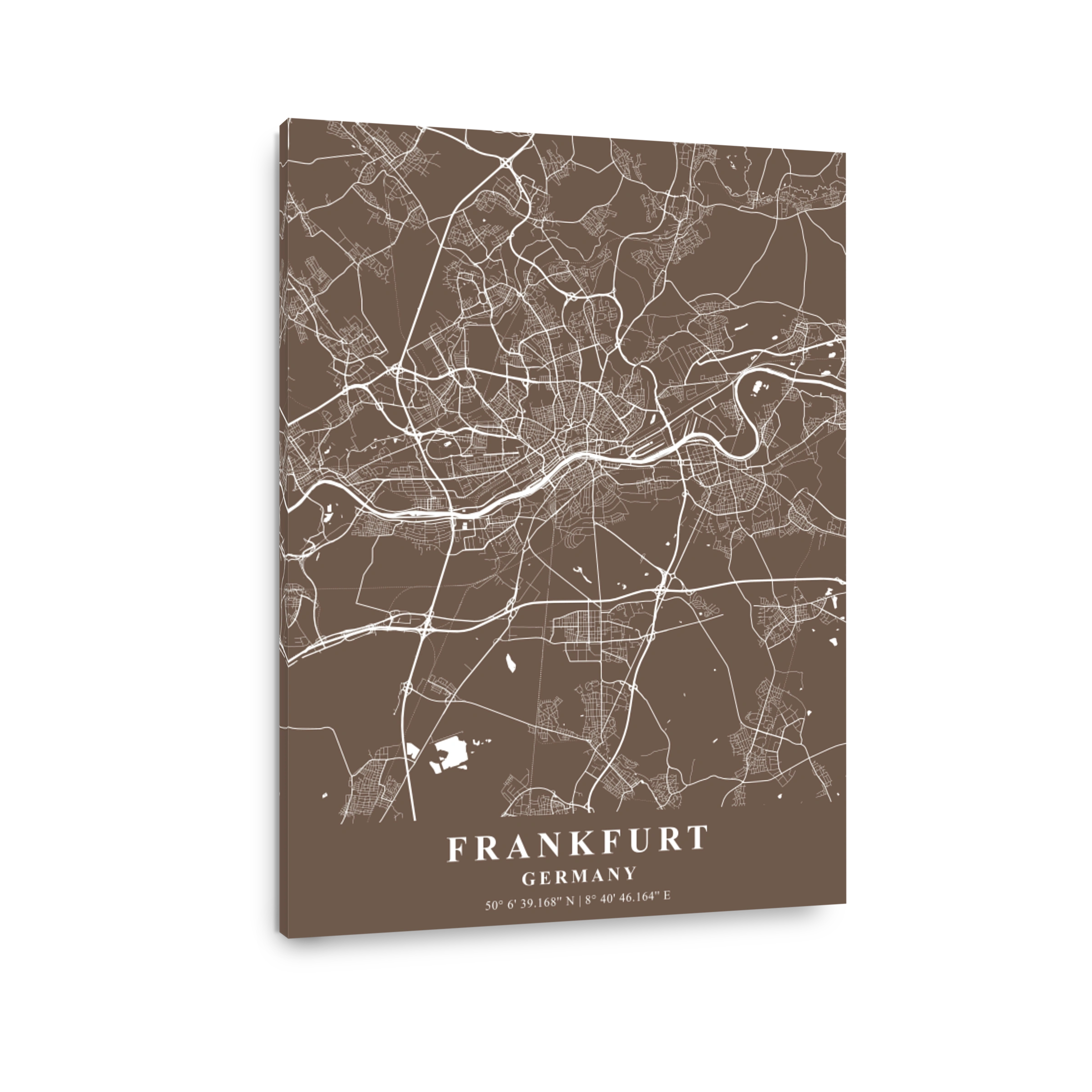 Frankfurt   Germany  Bean Plane Map