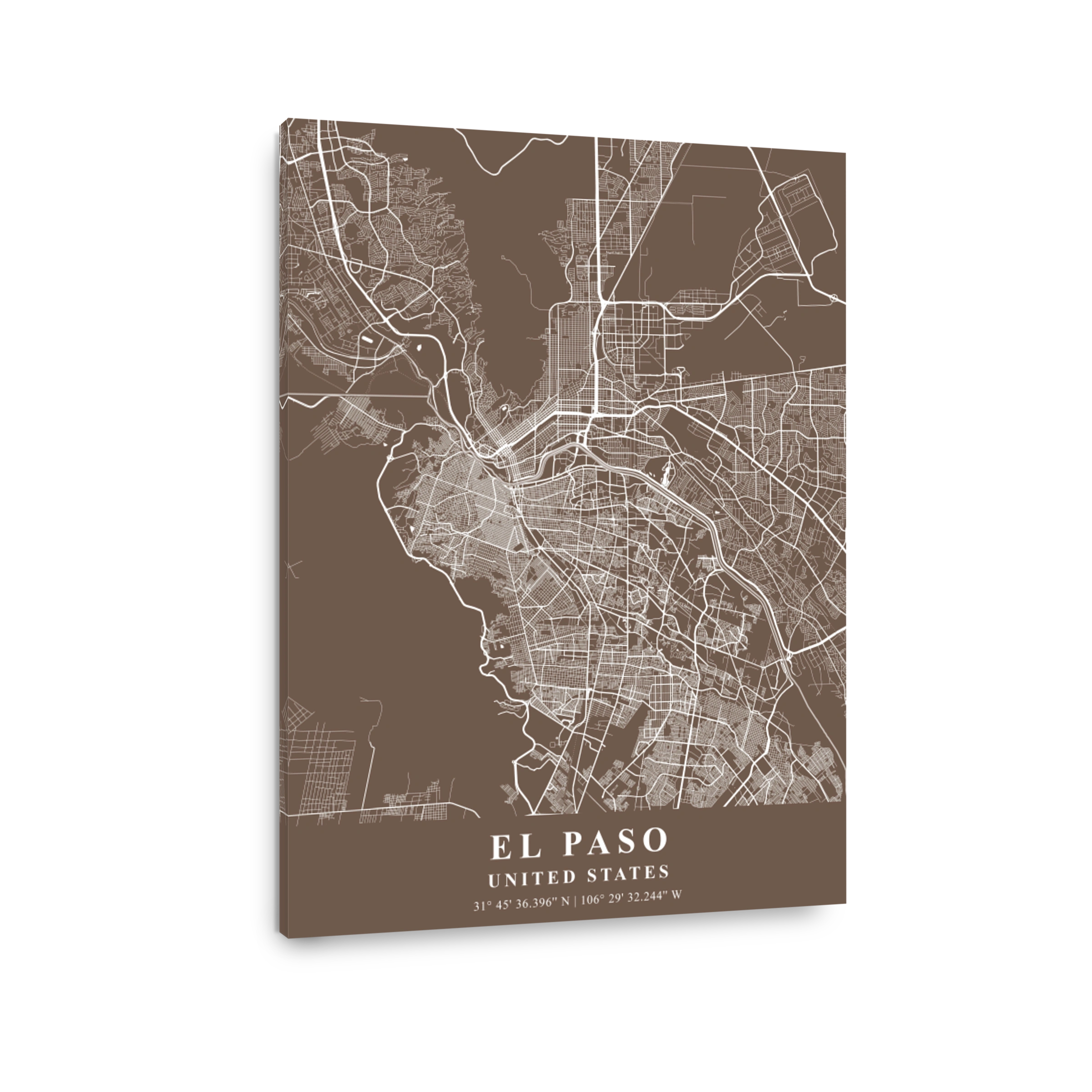 El Paso   United States  Bean Plane Map