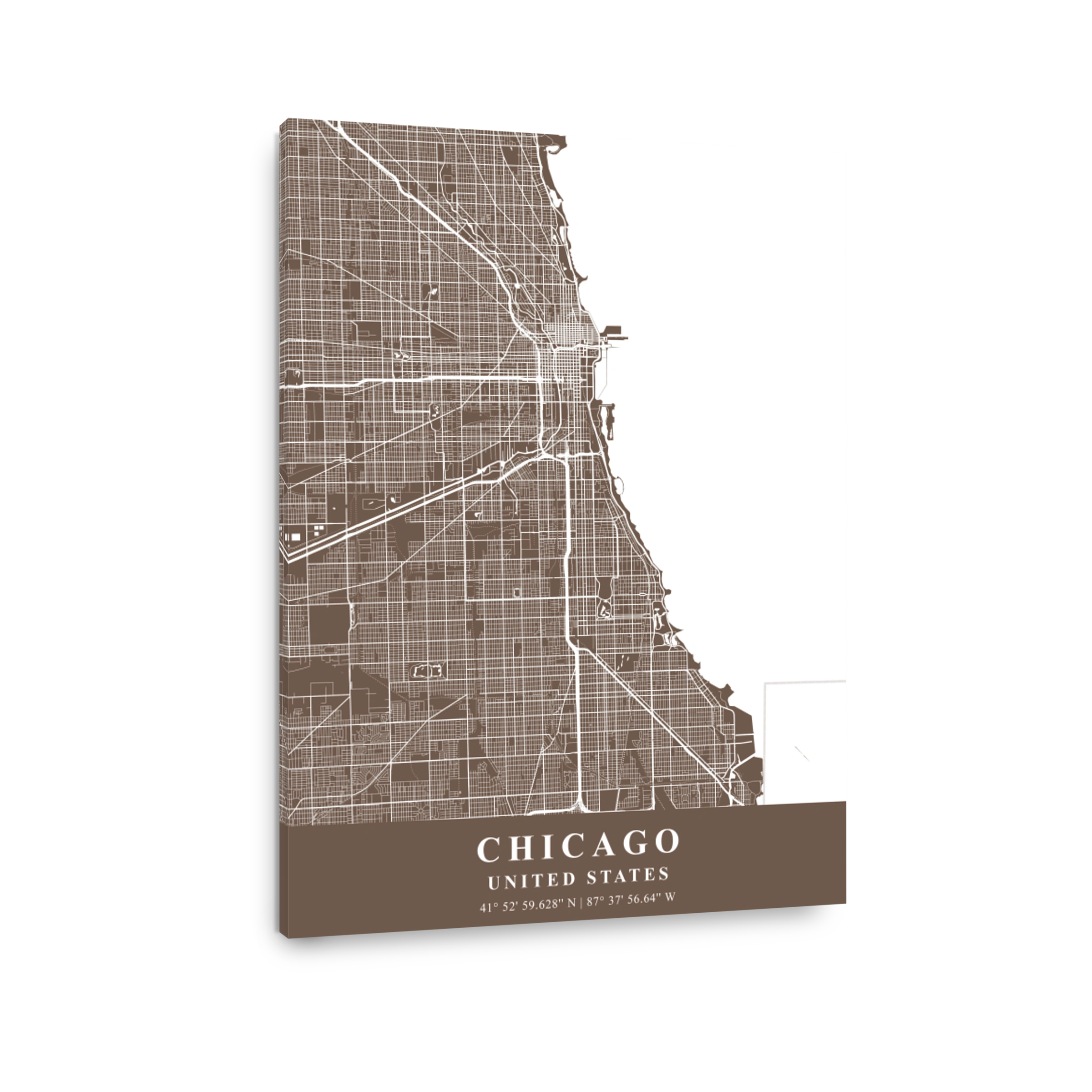 Chicago   United States  Bean Plane Map