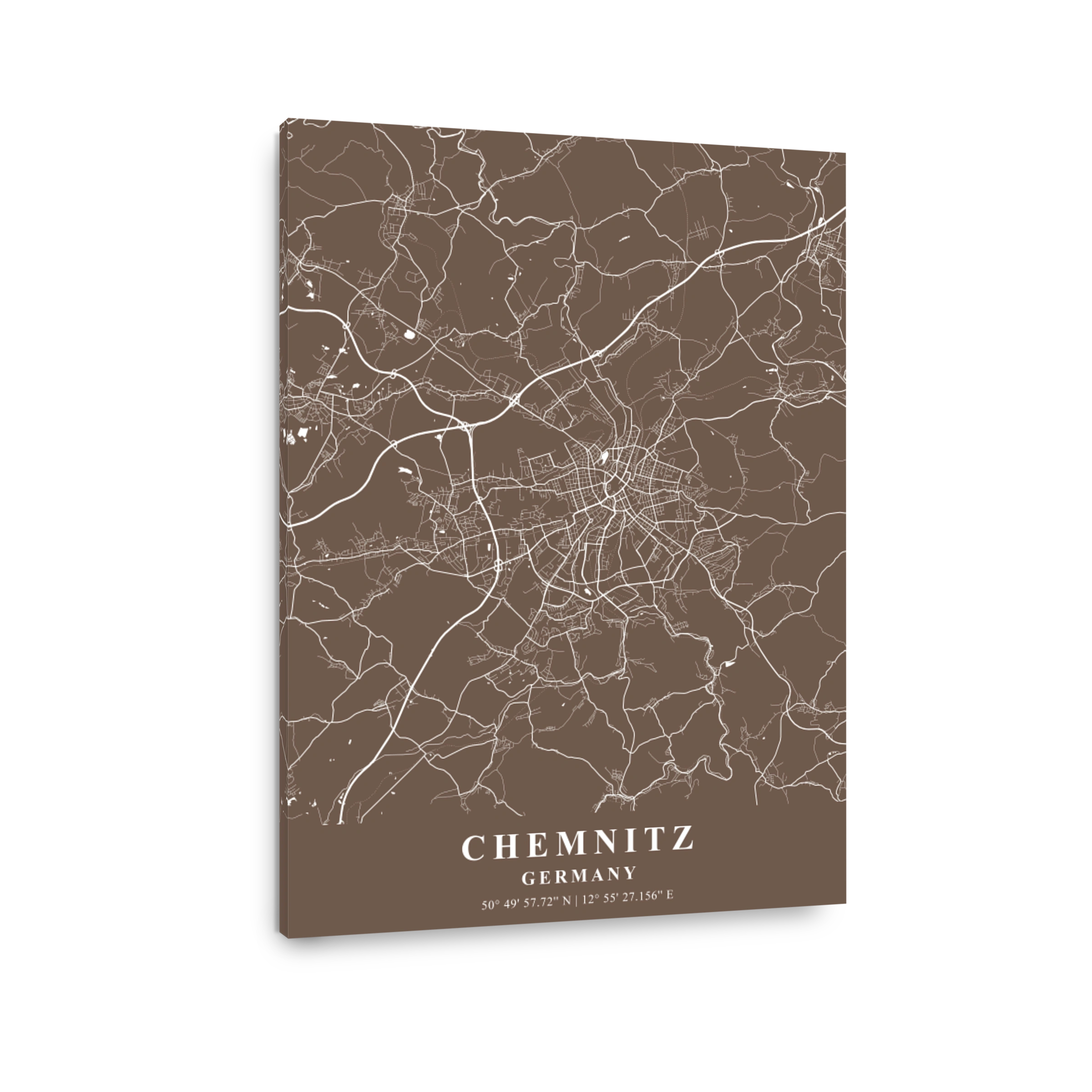 Chemnitz   Germany  Bean Plane Map