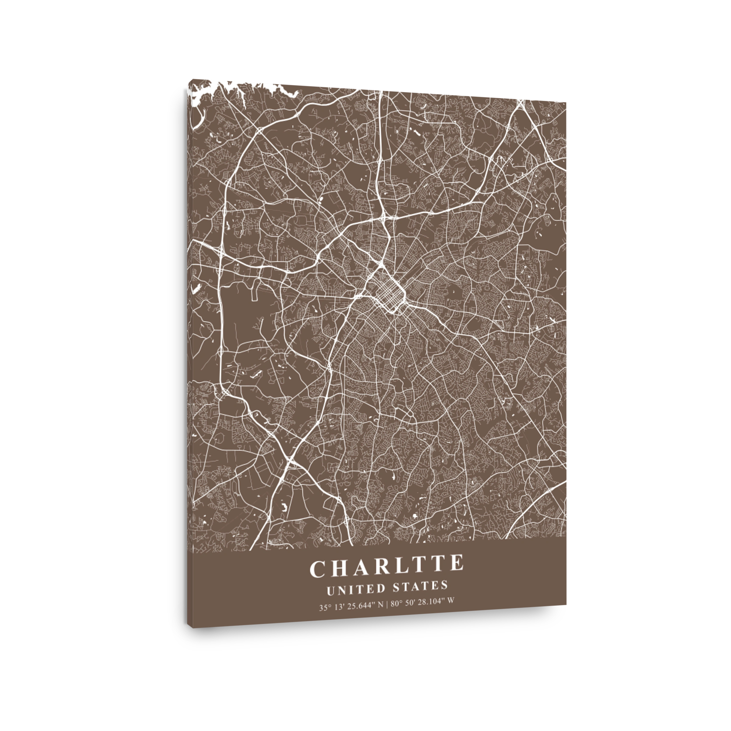 Charlotte   United States Bean Plane Map
