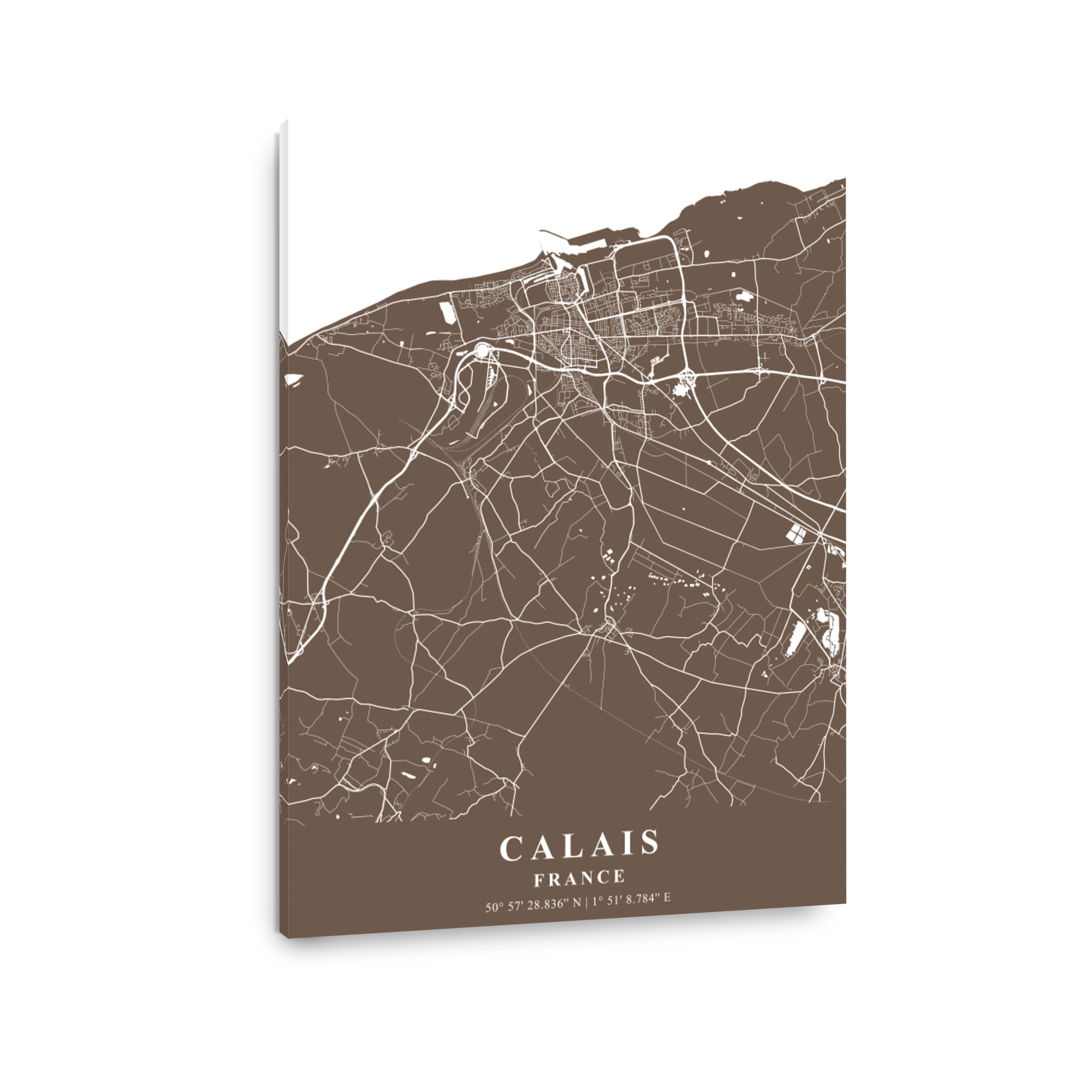 Calais   France Bean Plane Map