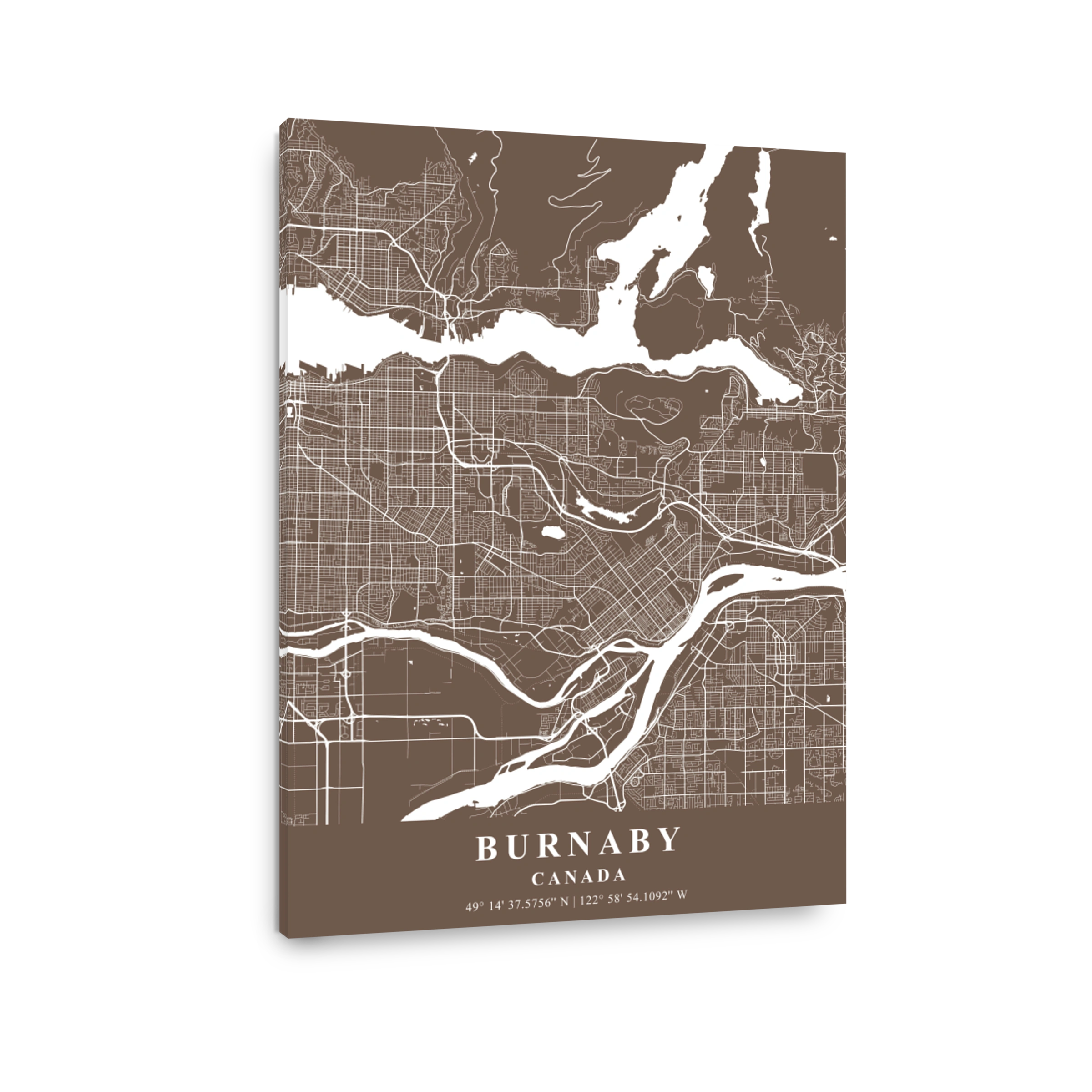 Burnaby   Canada Bean Plane Map