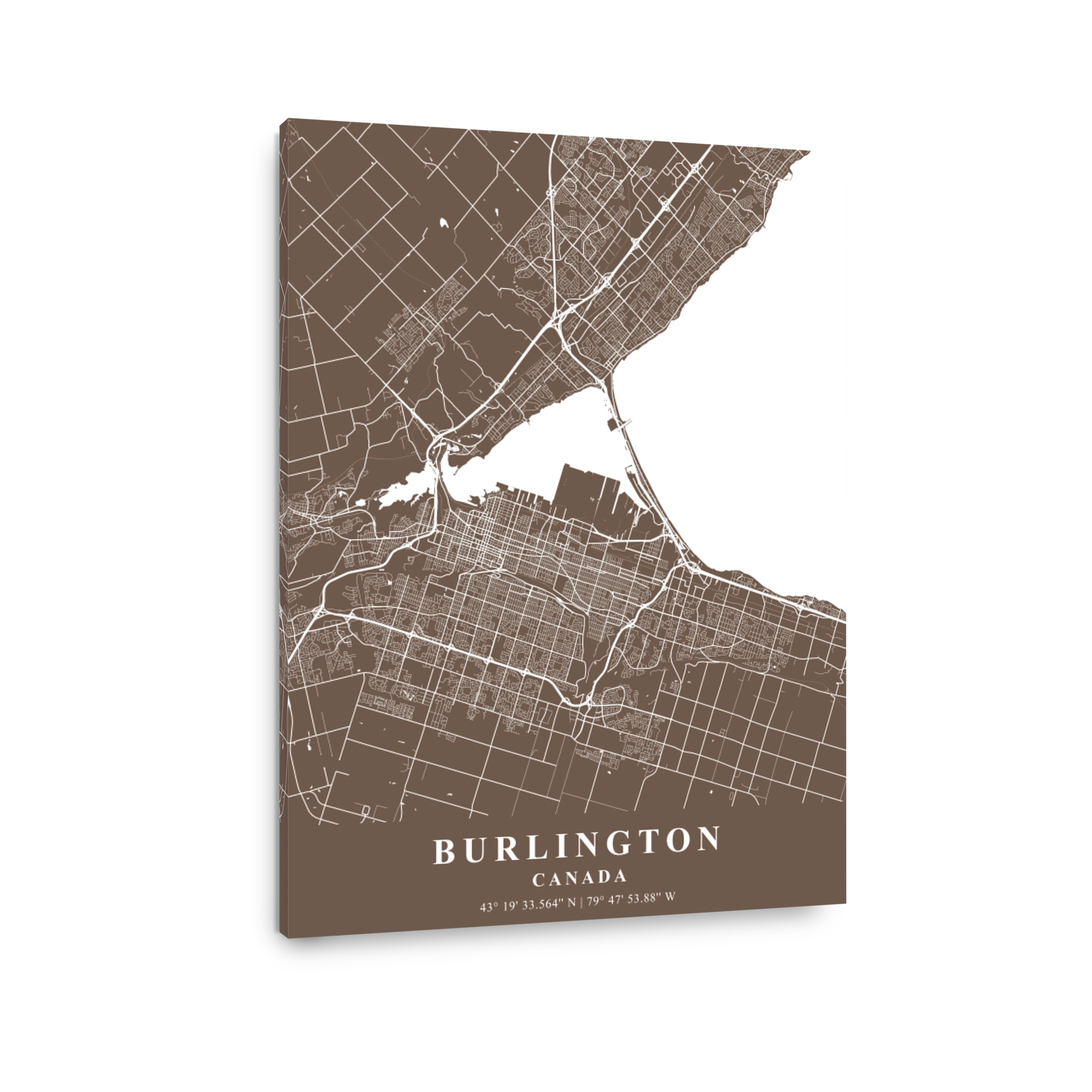 Burlington   Canada Bean Plane Map
