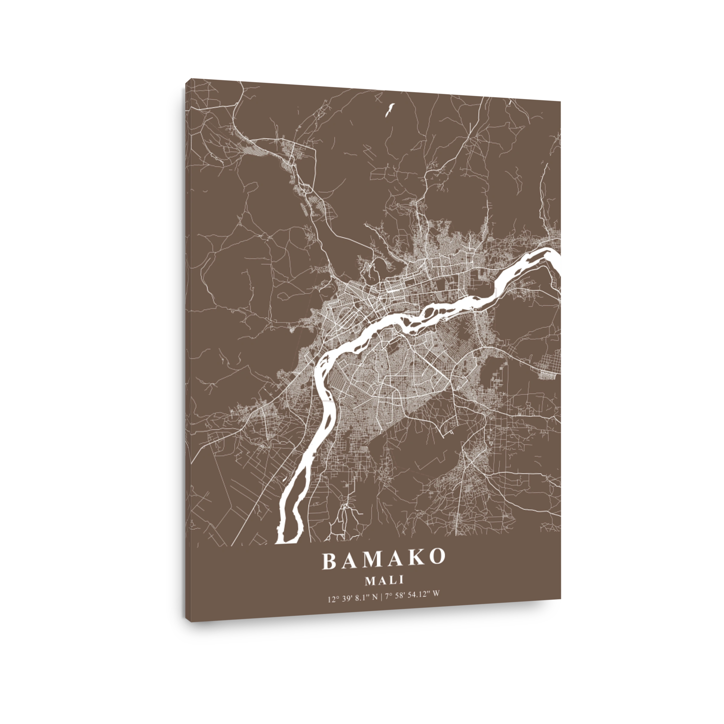 Bamako   Mali Bean Plane Map