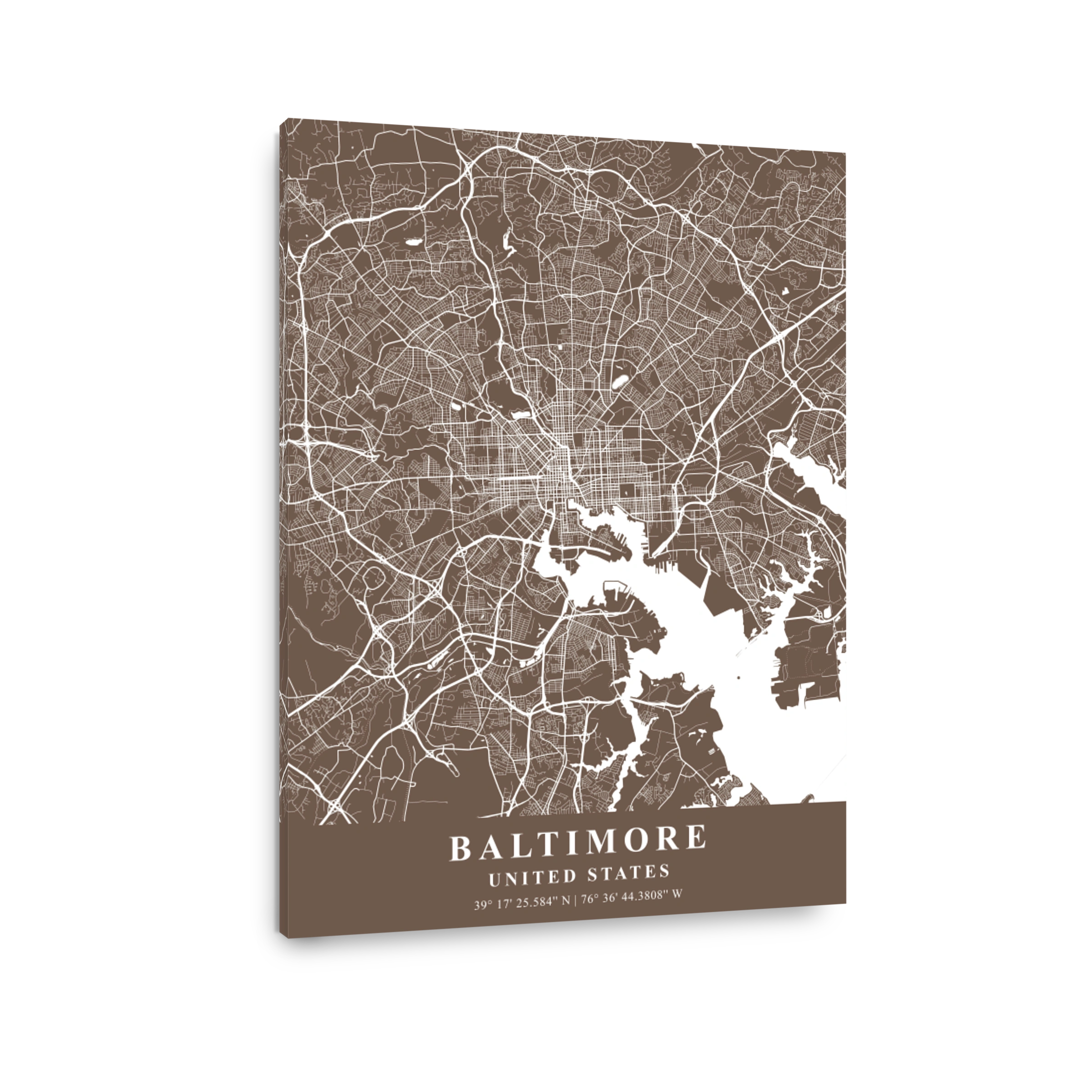 Baltimore   United States Bean Plane Map