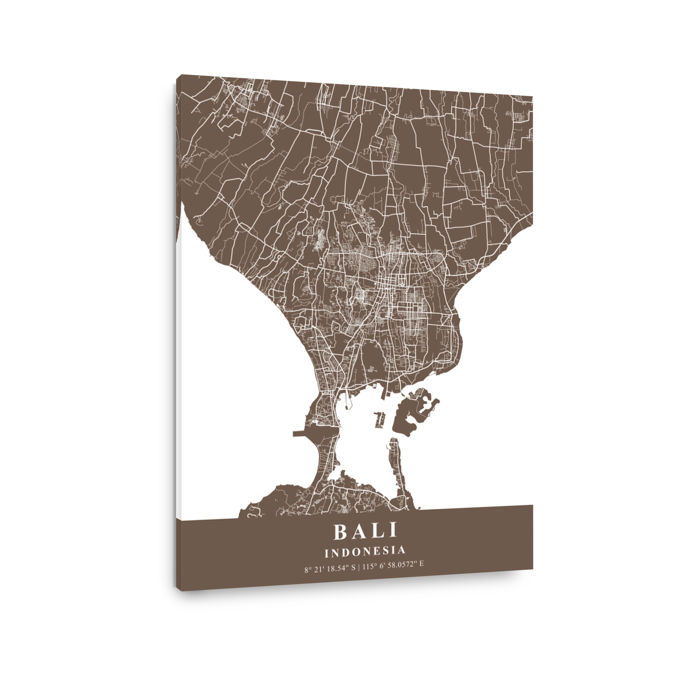 Bali   Indonesia Bean Plane Map