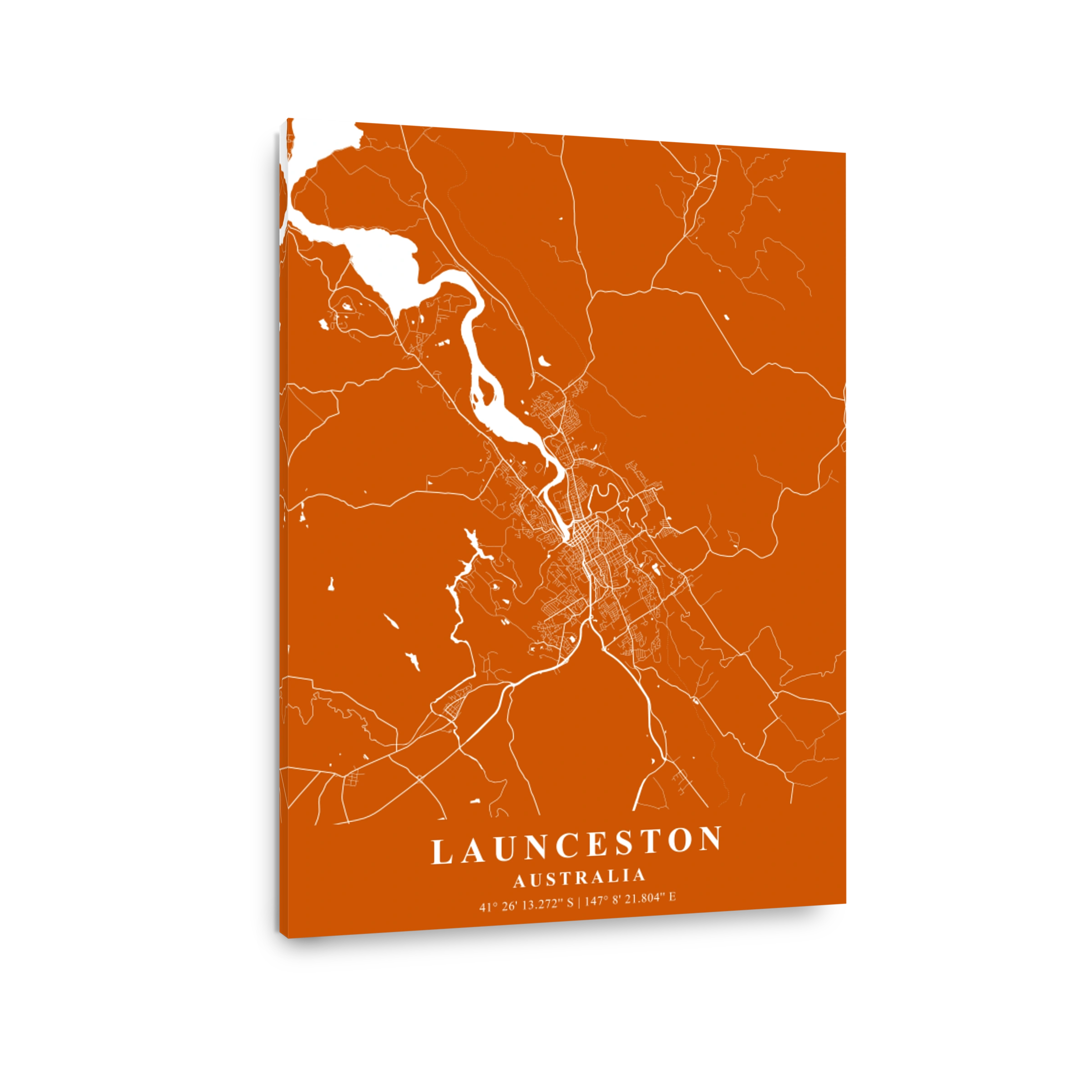Launceston Australia  Copper Plane Map