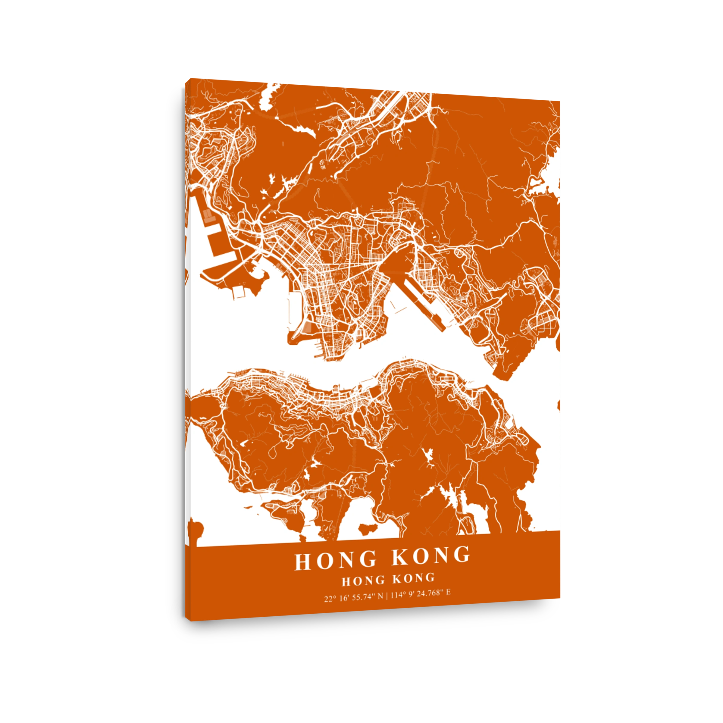 Hong Kong   Hong Kong Copper Plane Map