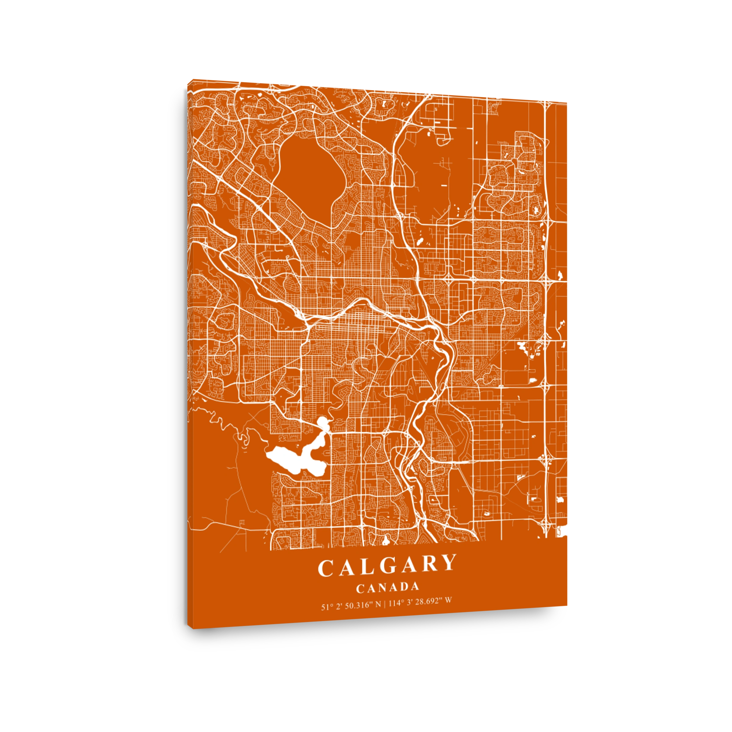 Calgary   Canad Copper Plane Map