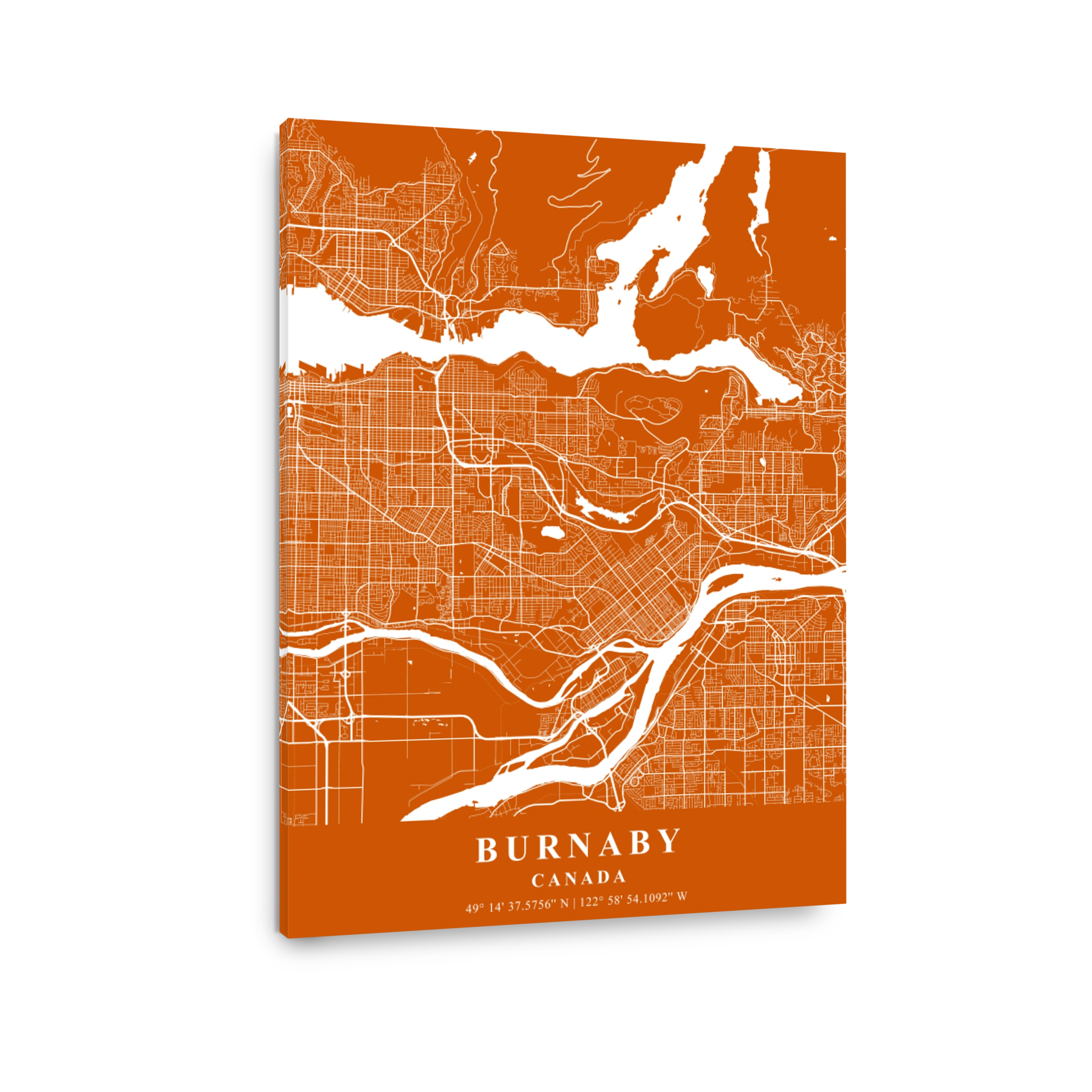 Burnaby   Canad Copper Plane Map