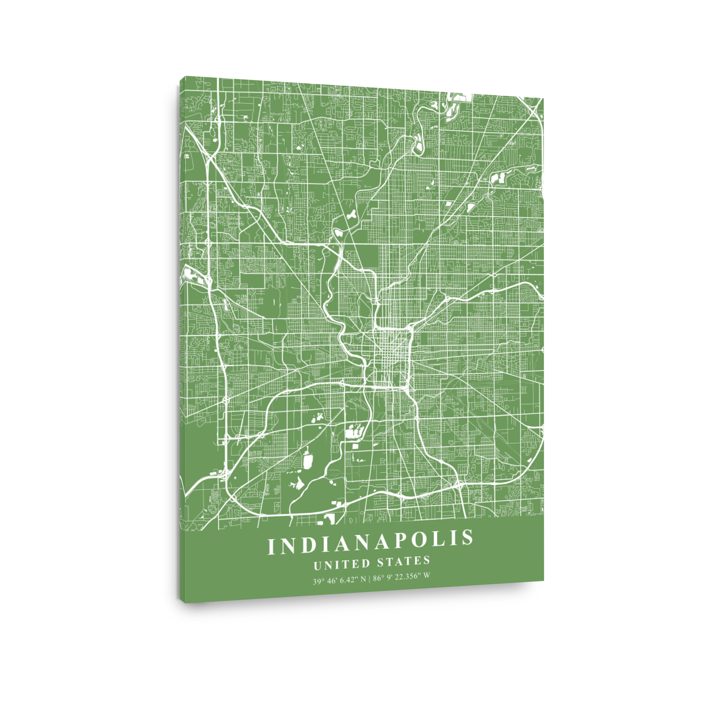 Indianapolis   United States Jade Plane Map