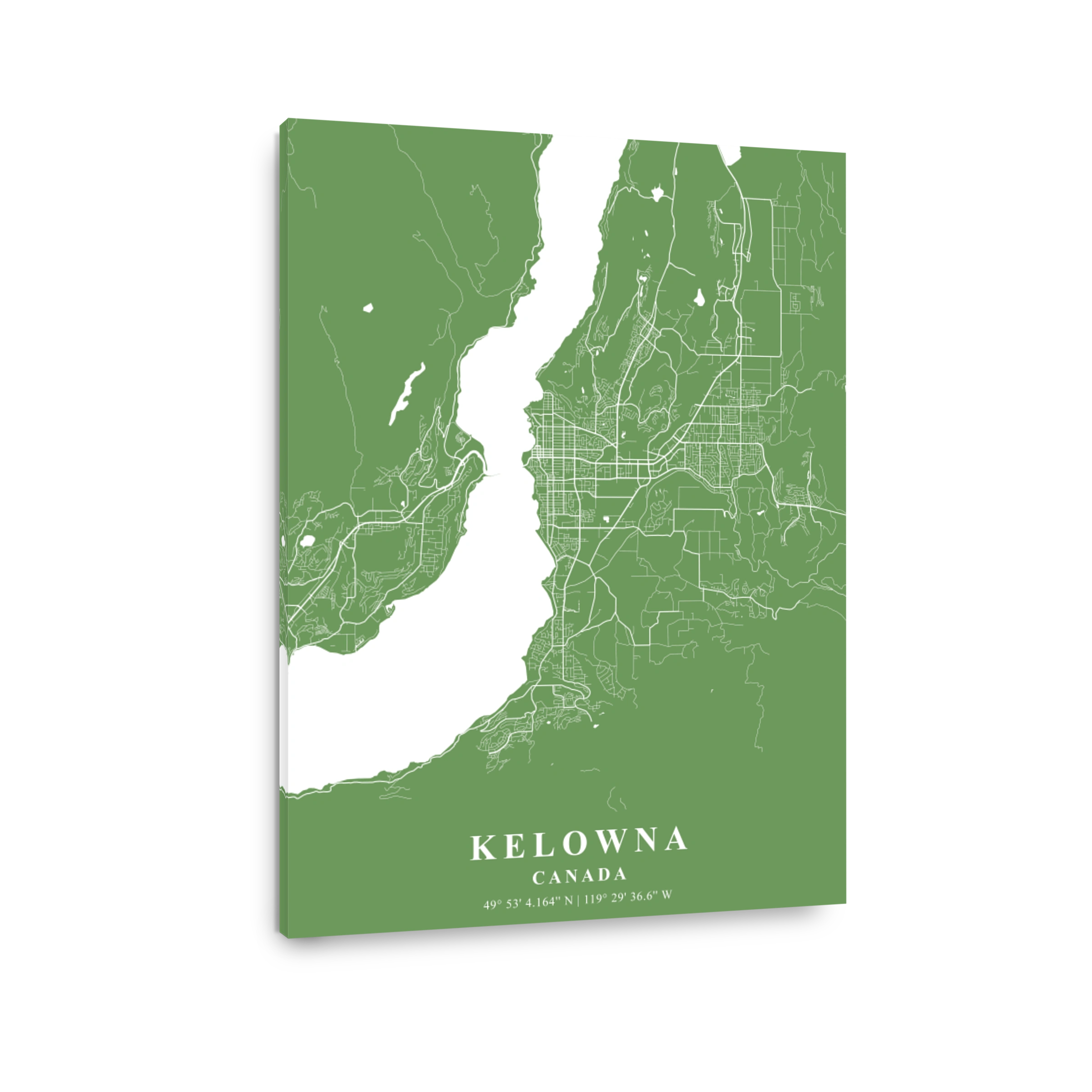 Kelowna   Canada  Jade Plane Map
