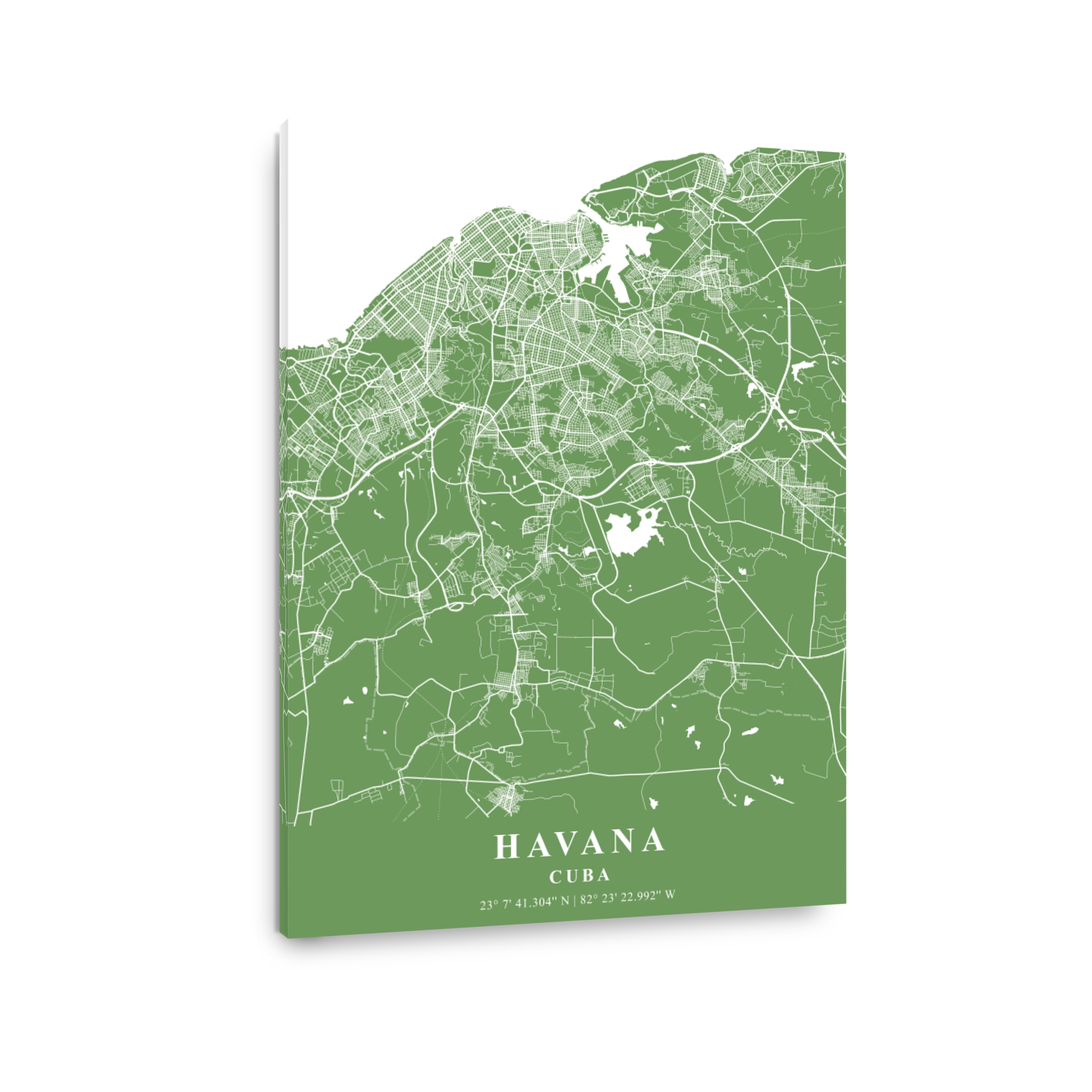 Havana   Cuba Jade Plane Map